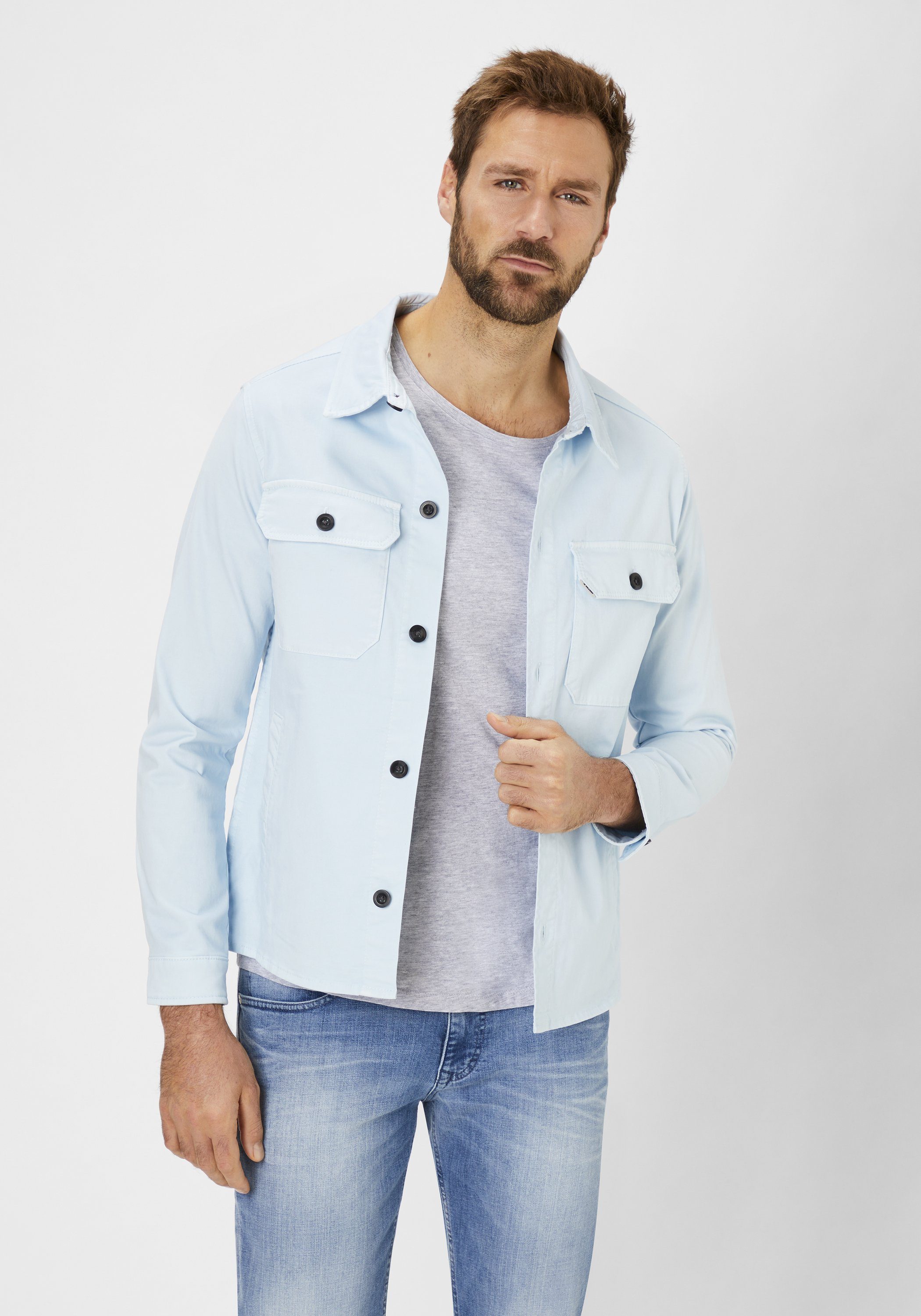 Redpoint Blouson Vanc Hemdjacke aus der 16 Shades Edition faded denim