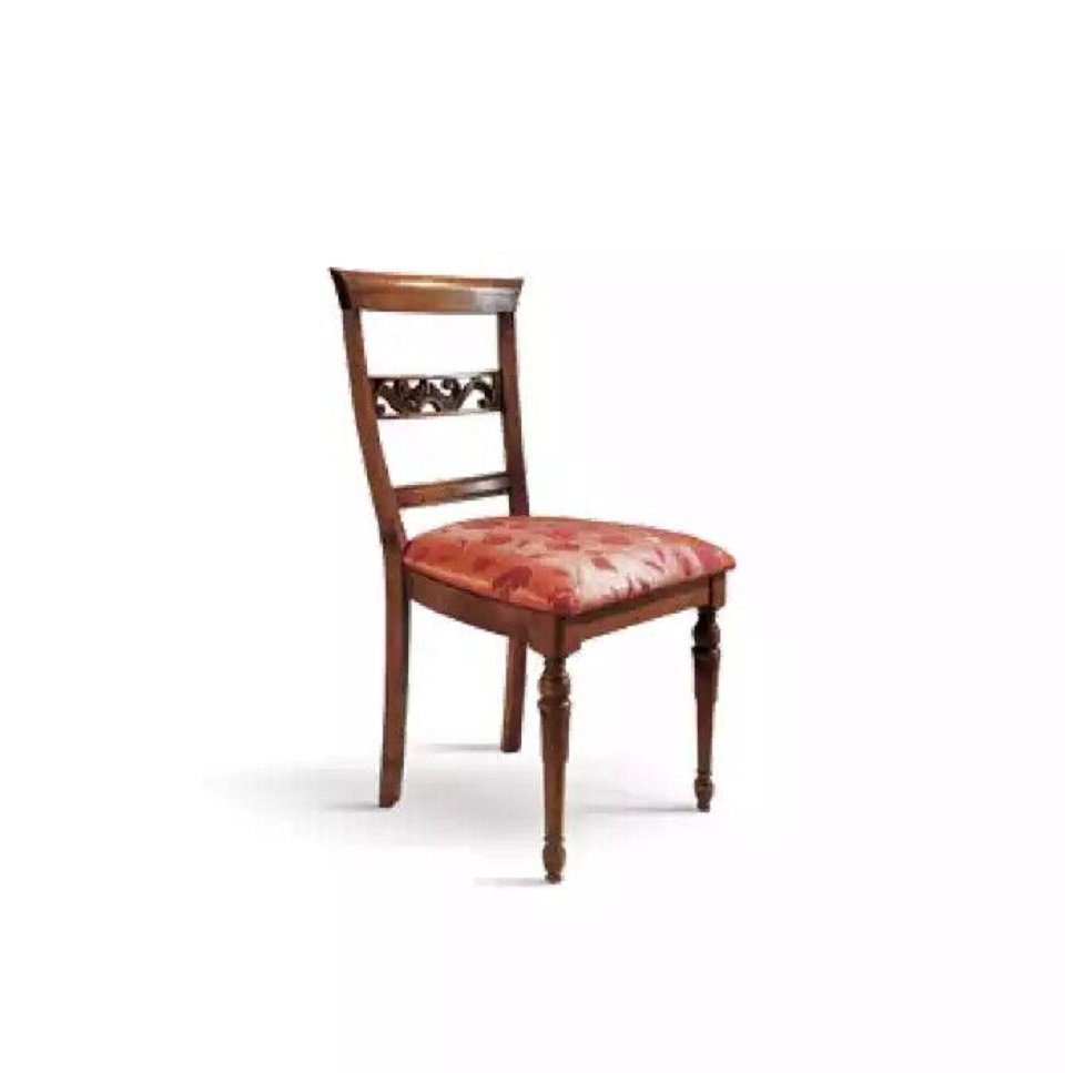 JVmoebel Esszimmerstuhl Klassische Stuhl Designer Esszimmerstuhl Luxus Holz Neu Möbel (1 St), Made in Italy