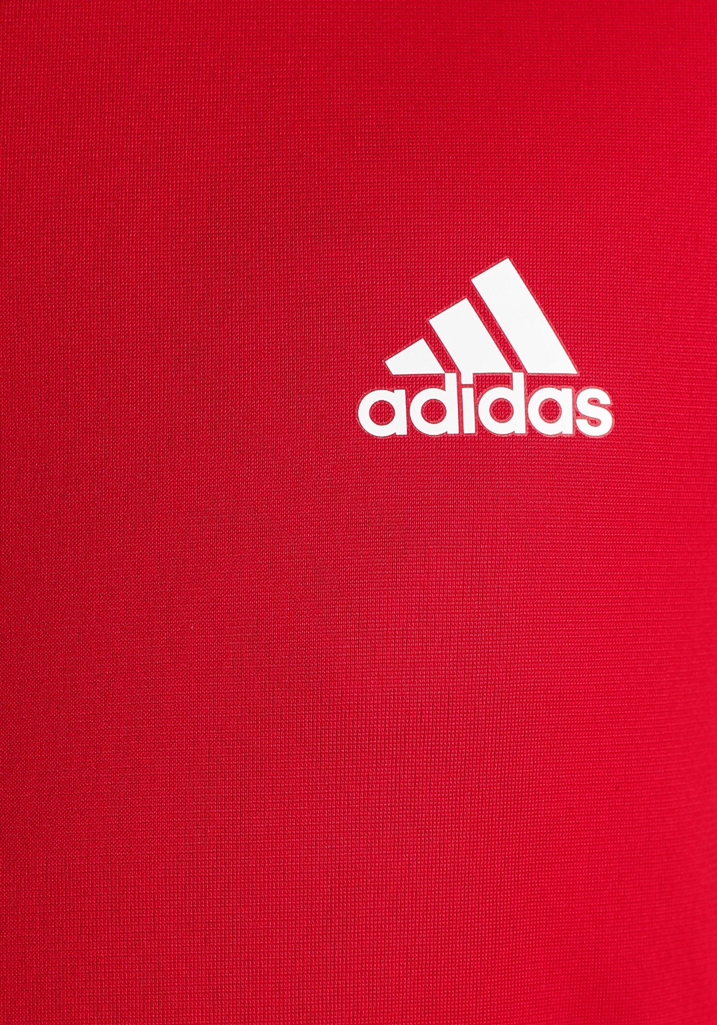 adidas Sportswear Trainingsanzug ESSENTIALS BIG Scarlet Scarlet White (2-tlg) LOGO Better / Better 