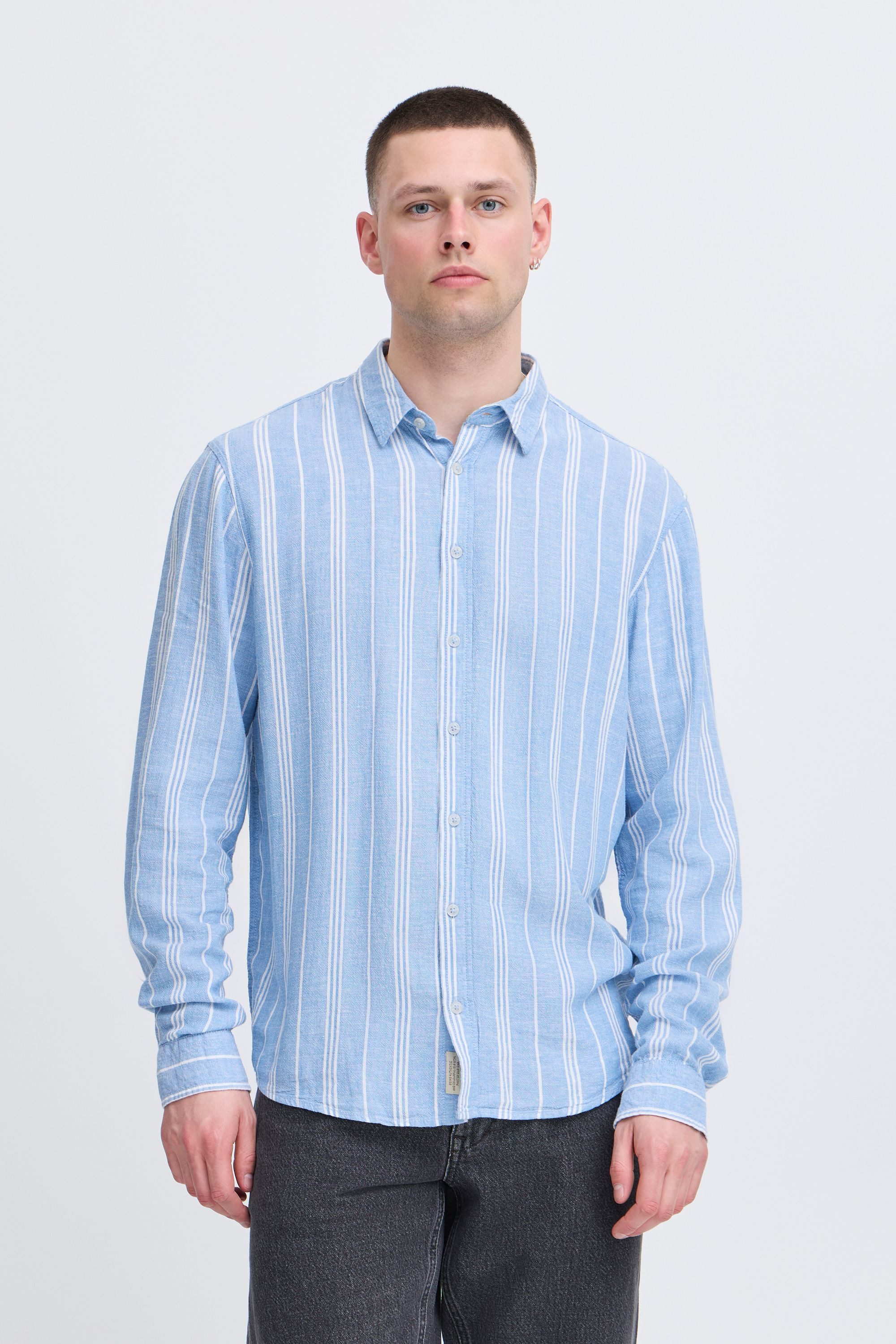 Blend Leinenhemd BHBobby Linen striped Gestreiftes Leinenhemd günstig online kaufen