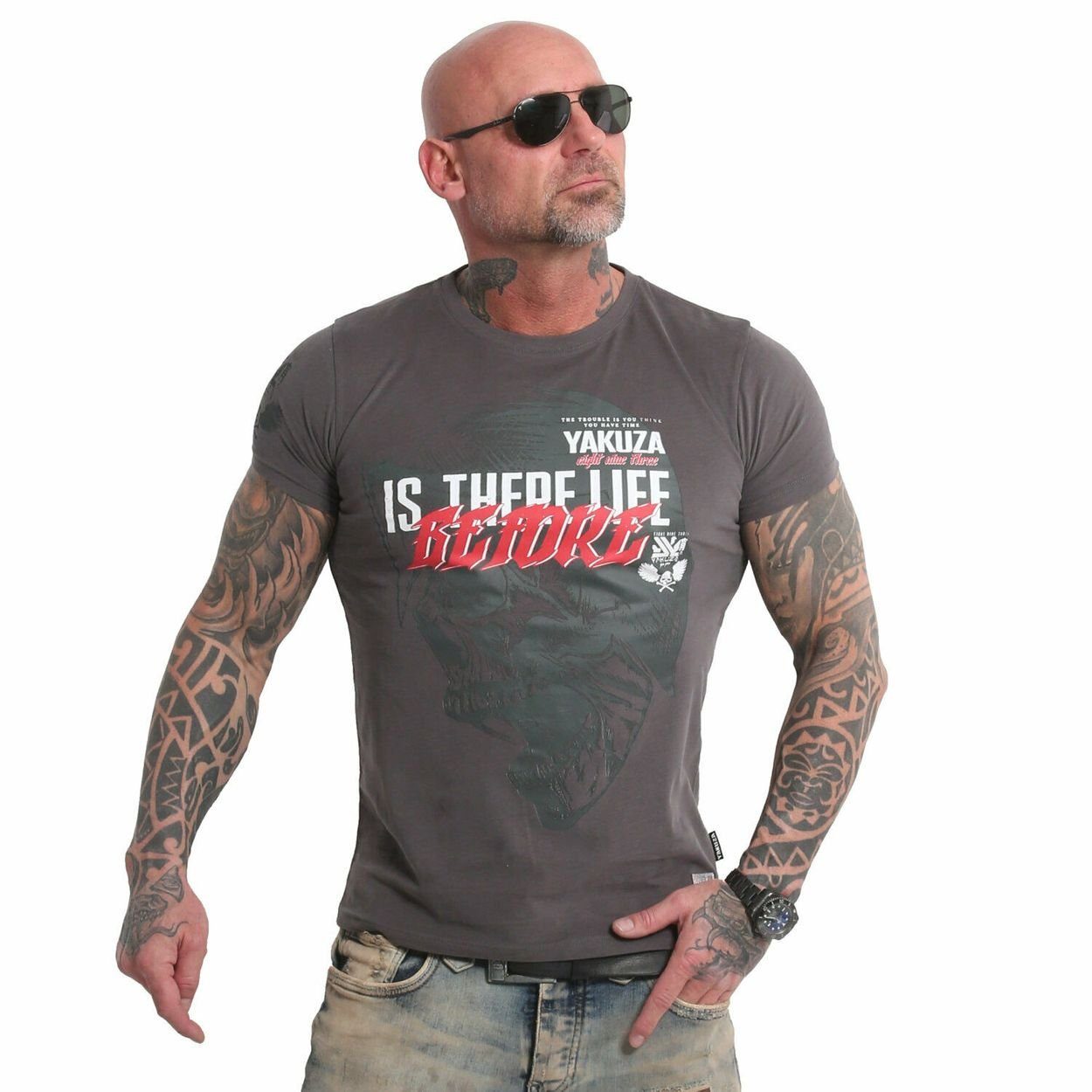 YAKUZA Print-Shirt Life Before günstig online kaufen