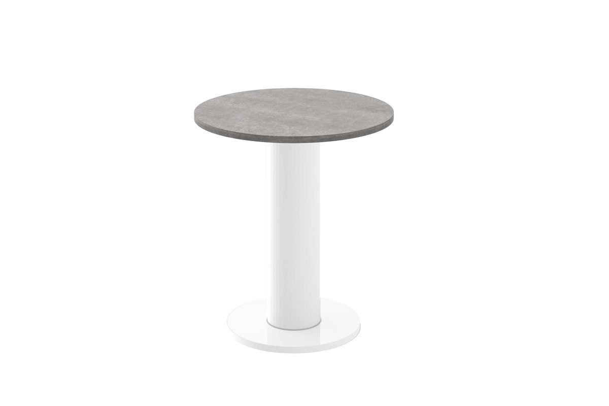 designimpex Beistelltisch Design HSO-222 rund Ecktisch 60cm Hochglanz Tisch