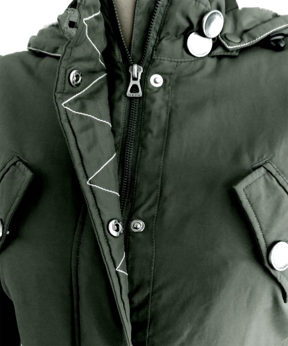 Geox Winterjacke MILITARY Atmungsaktiv, Parka, Mantel für Kinder, Winterjacke