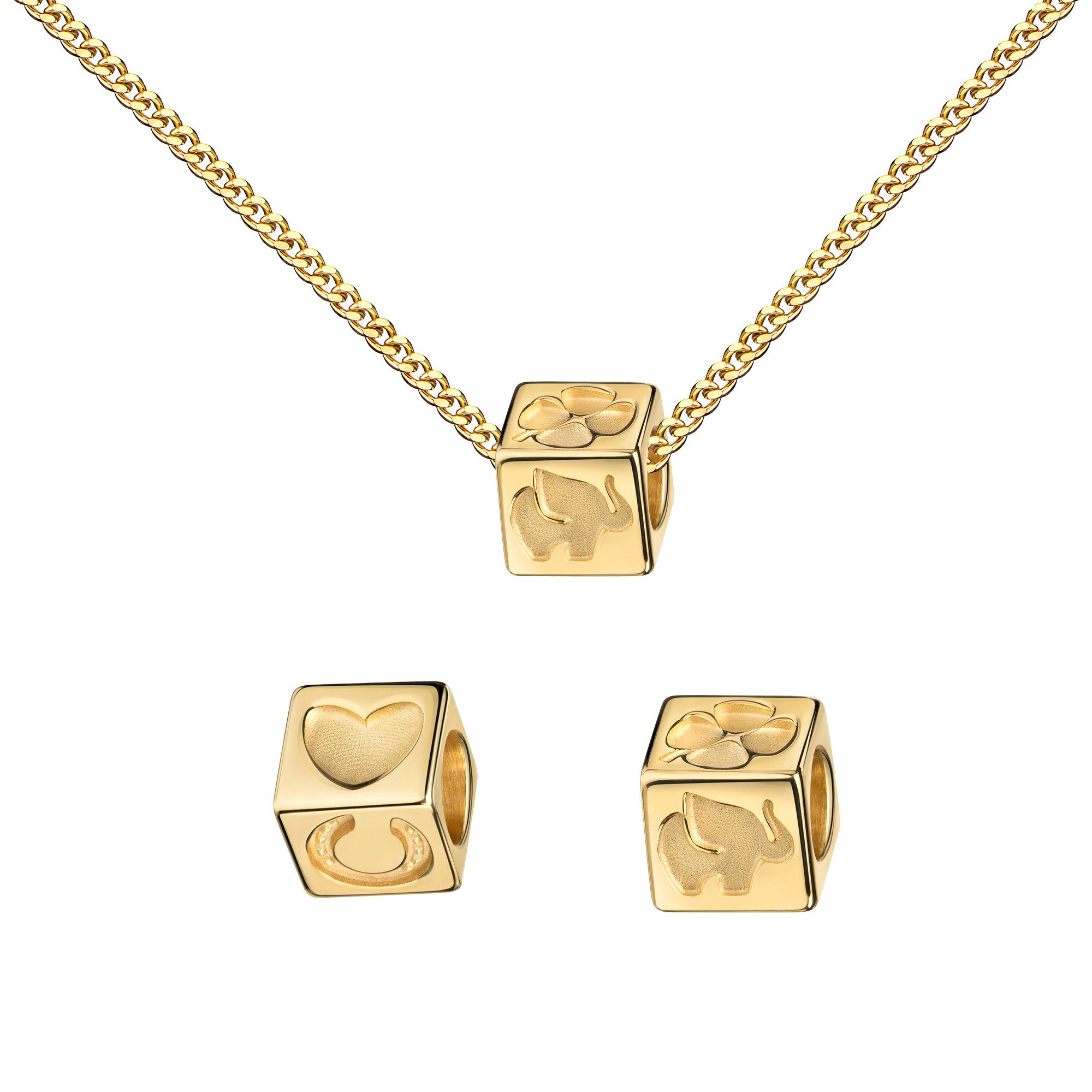 JEVELION Kette mit Anhänger 585 Gold günstig online kaufen