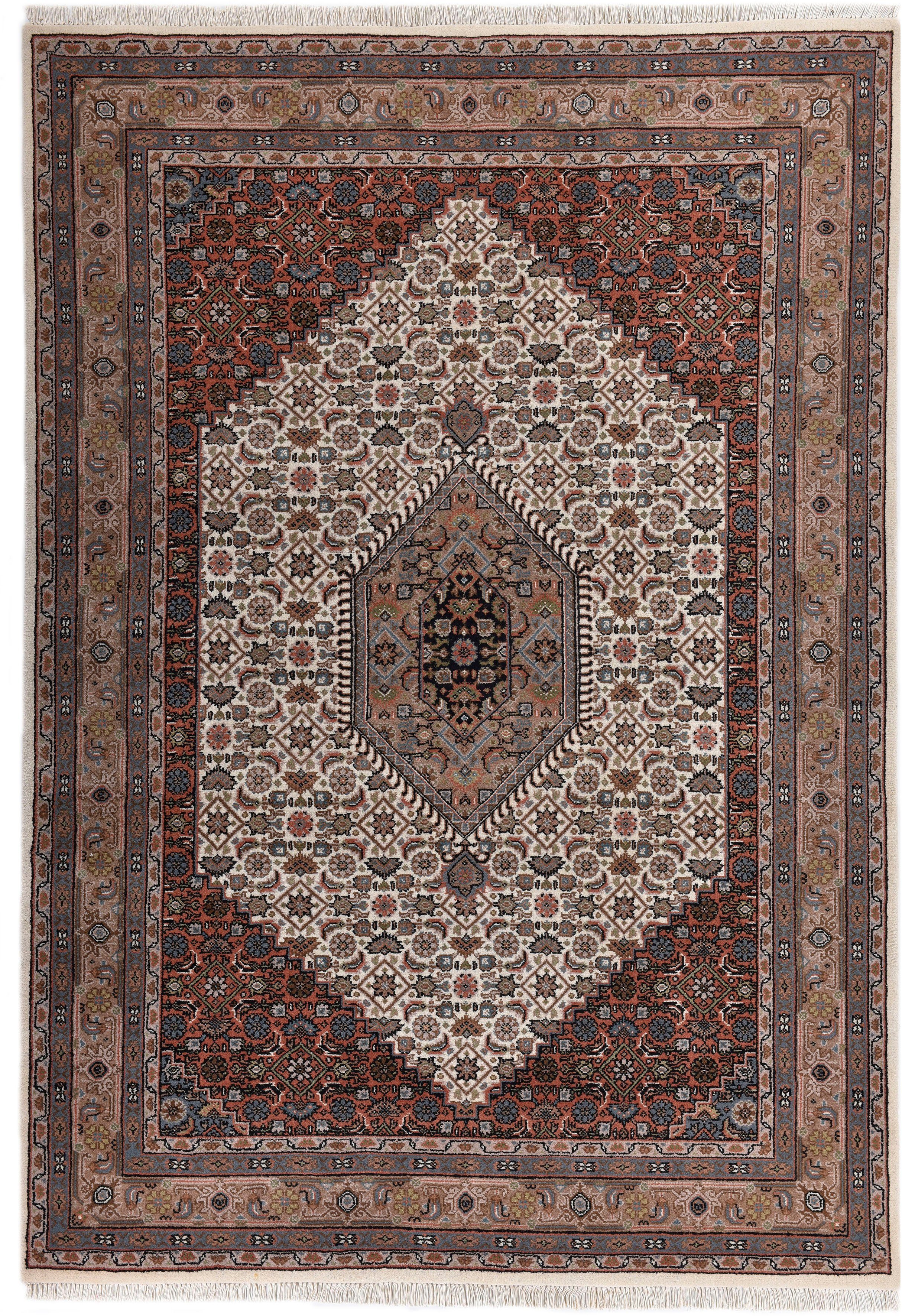 THEKO Orientteppich "Benares Bidjar" rechteckig 12 mm Höhe reine Wolle, han günstig online kaufen