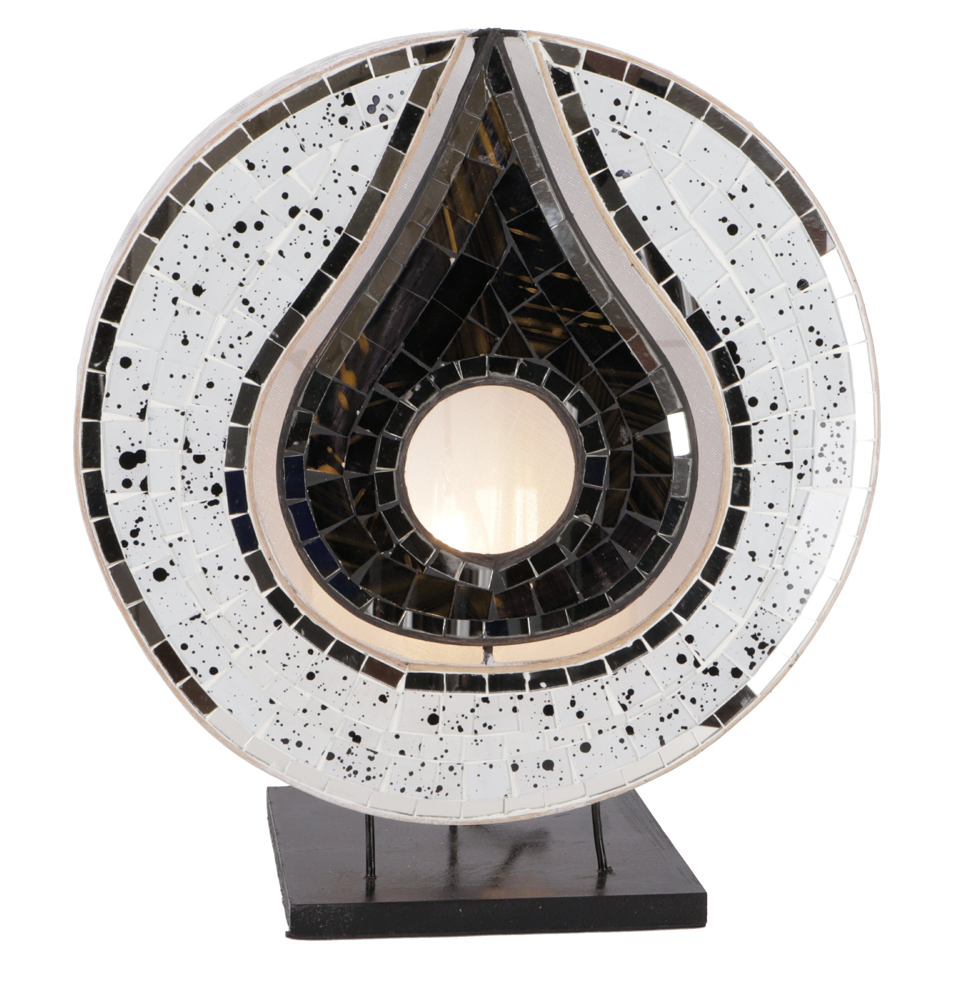 Guru-Shop Tischleuchte Tischlampe, handgemacht in Bali, Glasmosaik -.., Leuchtmittel nicht inklusive