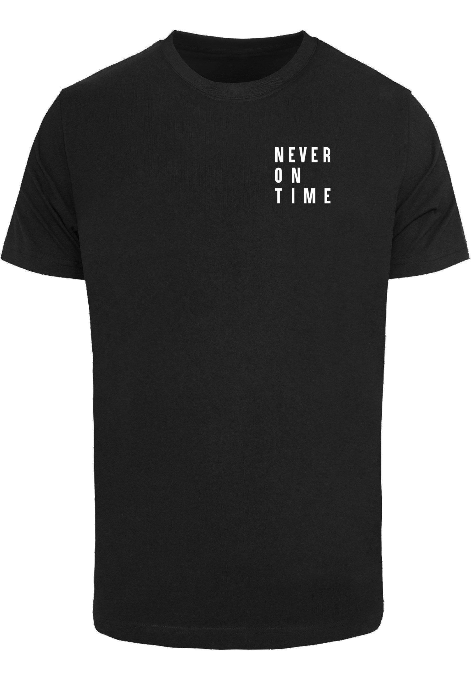 MisterTee Kurzarmshirt MisterTee Herren Never On Time Tee (1-tlg)