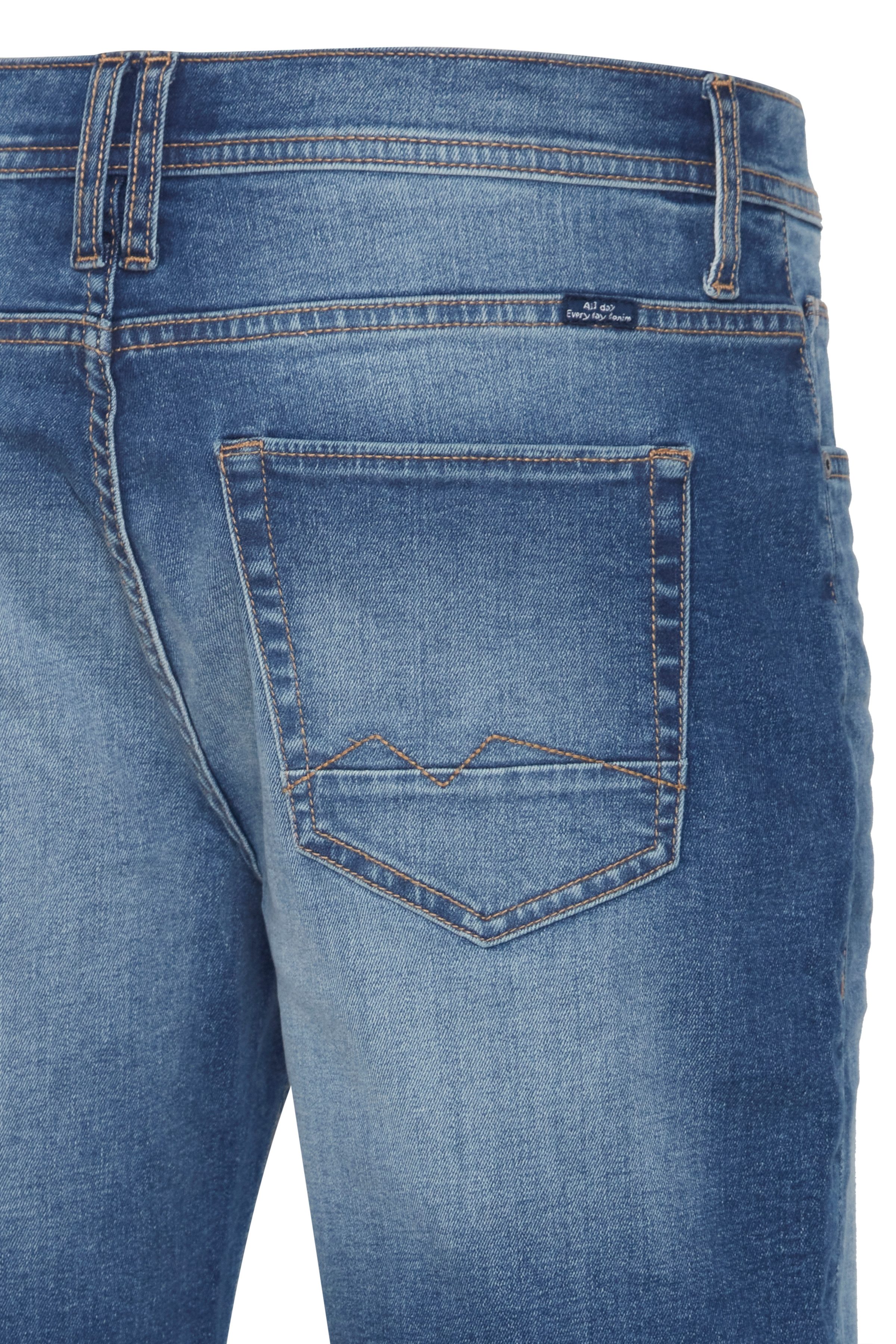 Blend Shorts BHTWISTER-denimshorts mit Markenlabel, aus Baumwollmischung, Regular Fit, knielange Form