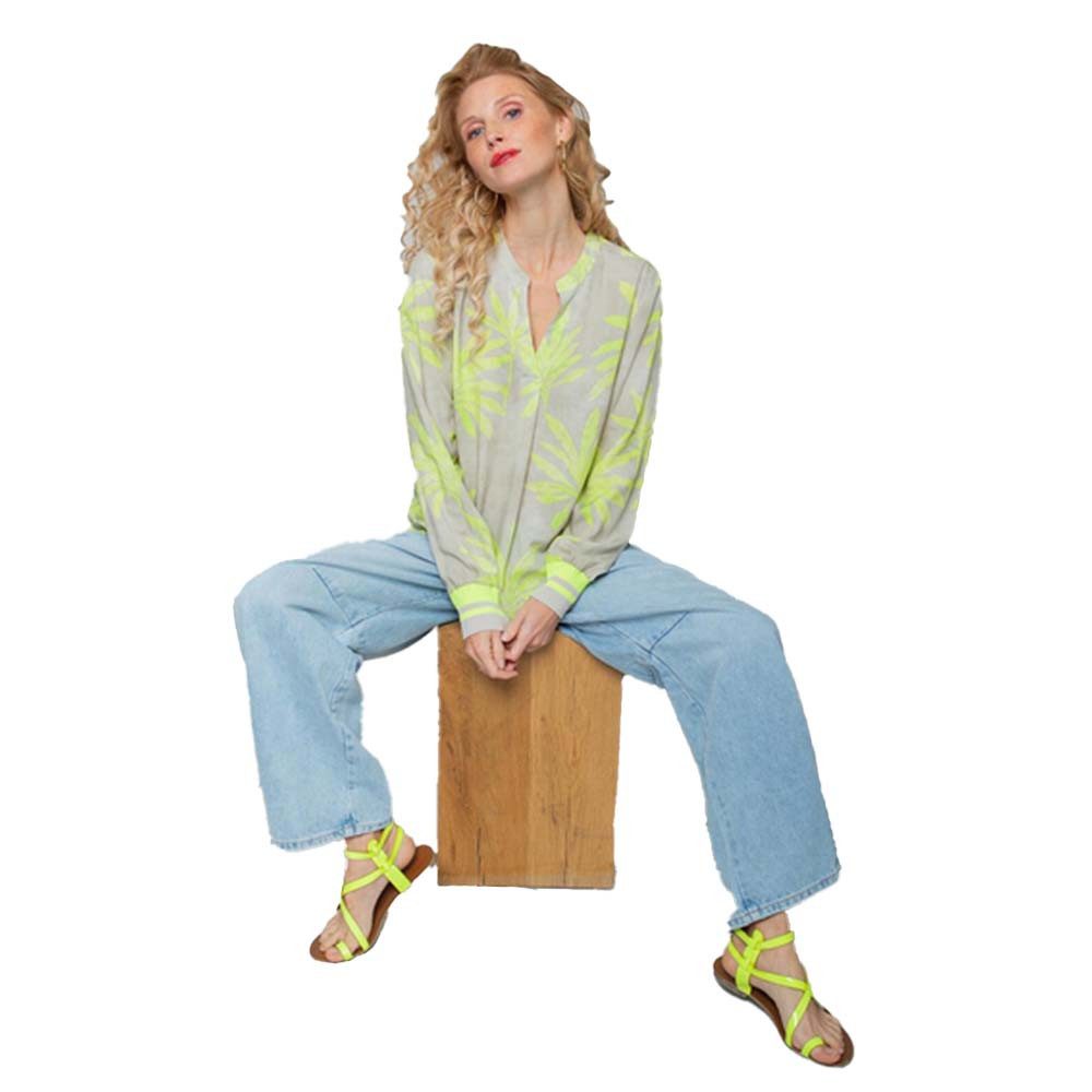 Emily Van Den Bergh Shirtbluse lemon palm trees günstig online kaufen