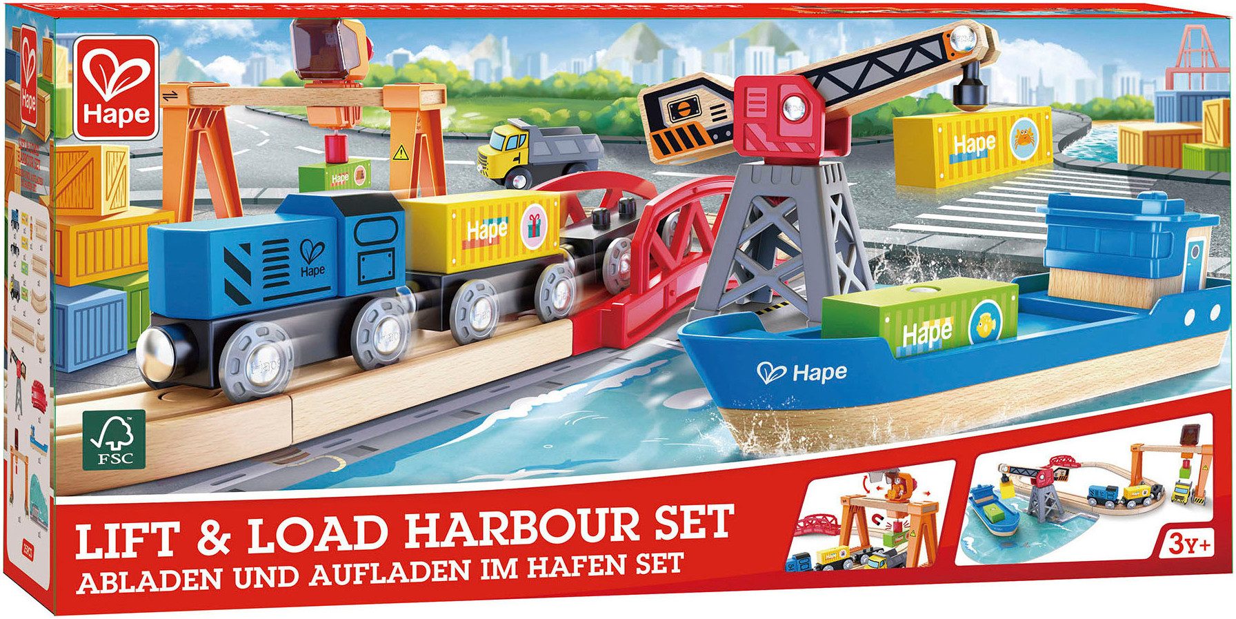 Hape Spielzeug-Eisenbahn Abladen und Aufladen im günstig online kaufen
