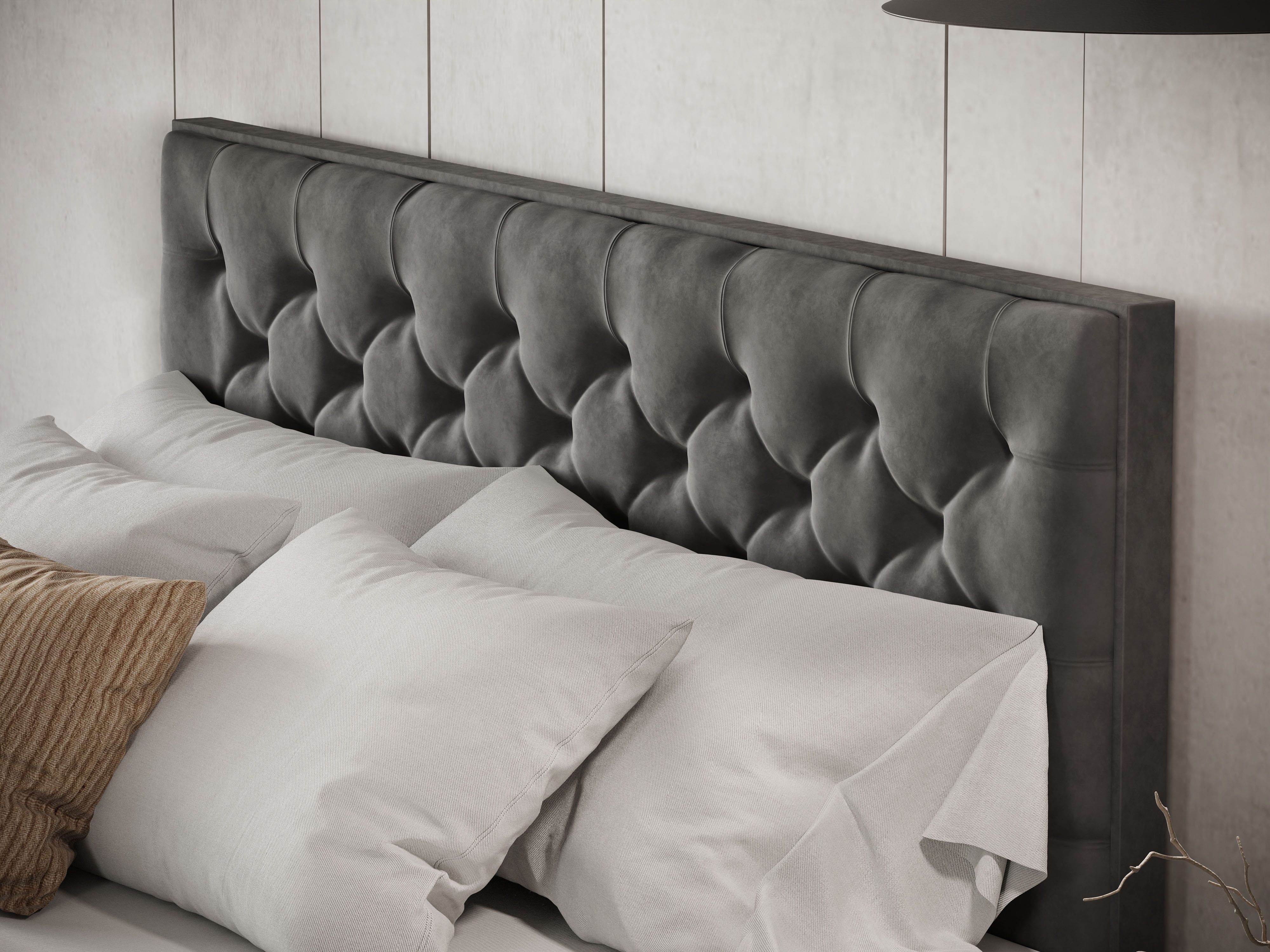 FORTE Boxspringbett Lanciano Max inkl. zwei Bettkästen und Kaltschaum Topper, und einer 7-Zonen-Tonnentaschenfederkernmatratze H2/H3 – Bild 5 von 5