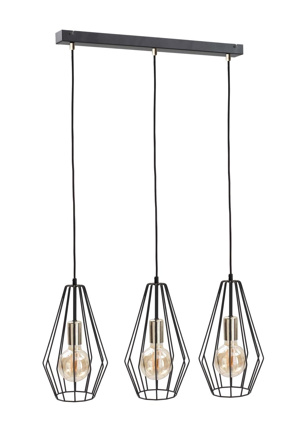 Licht-Erlebnisse Pendelleuchte DELMALIS, ohne Leuchtmittel, Deckenlampe Weiß Grau GU10 Metall Floral
