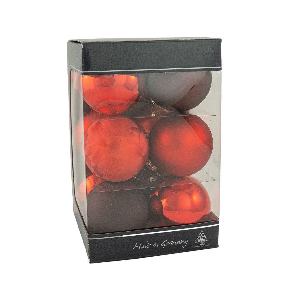 Christbaumschmuck Glaskugeln Weihnachtsliebe Ø6cm 12 Stück
