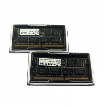 MTXtec 32GB Kit 2x16GB SODIMM DDR4 PC4-21300 2666MHz 260pin Laptop-Arbeitsspeicher
