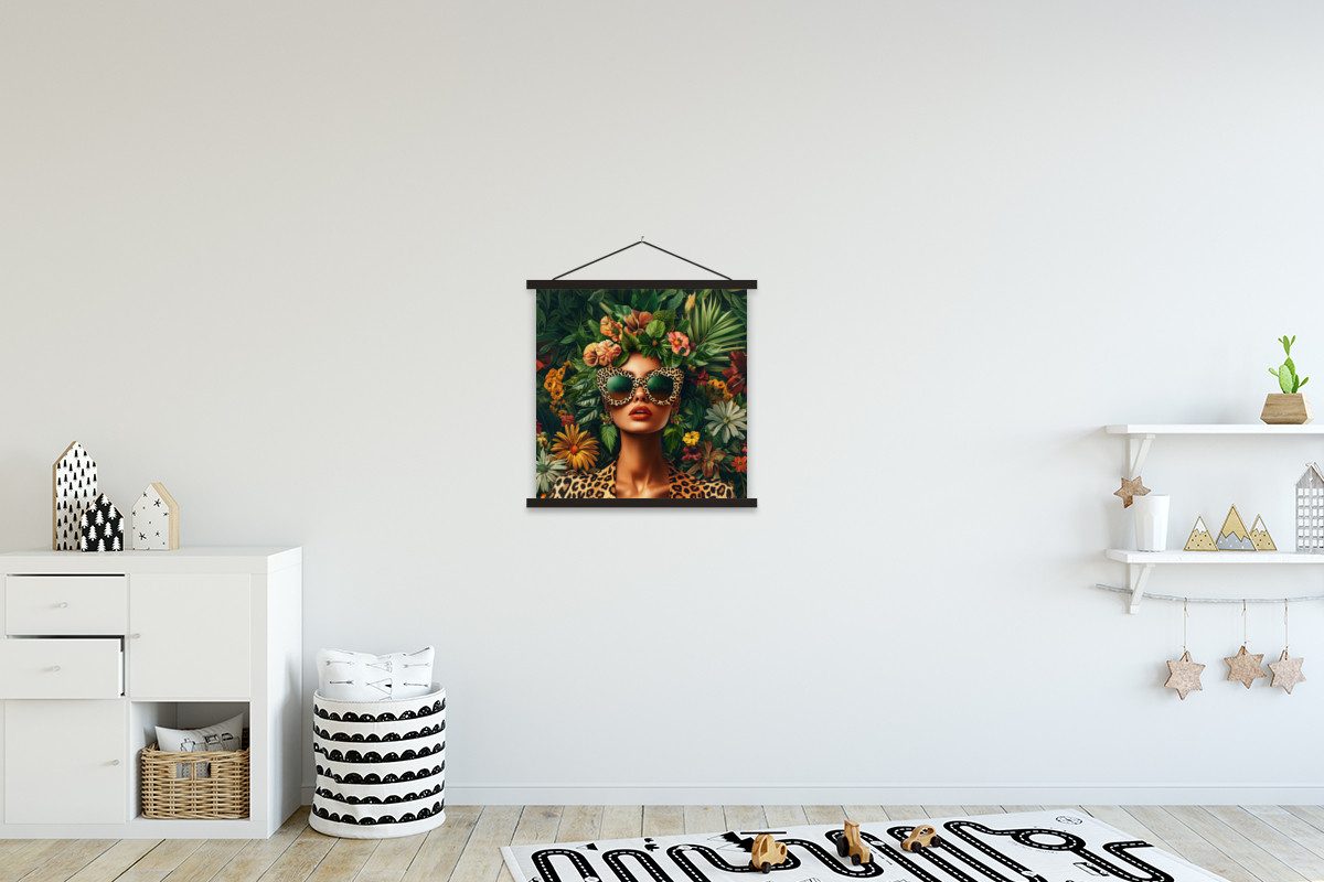 MuchoWow Poster Frau - Pantherdruck - günstig online kaufen