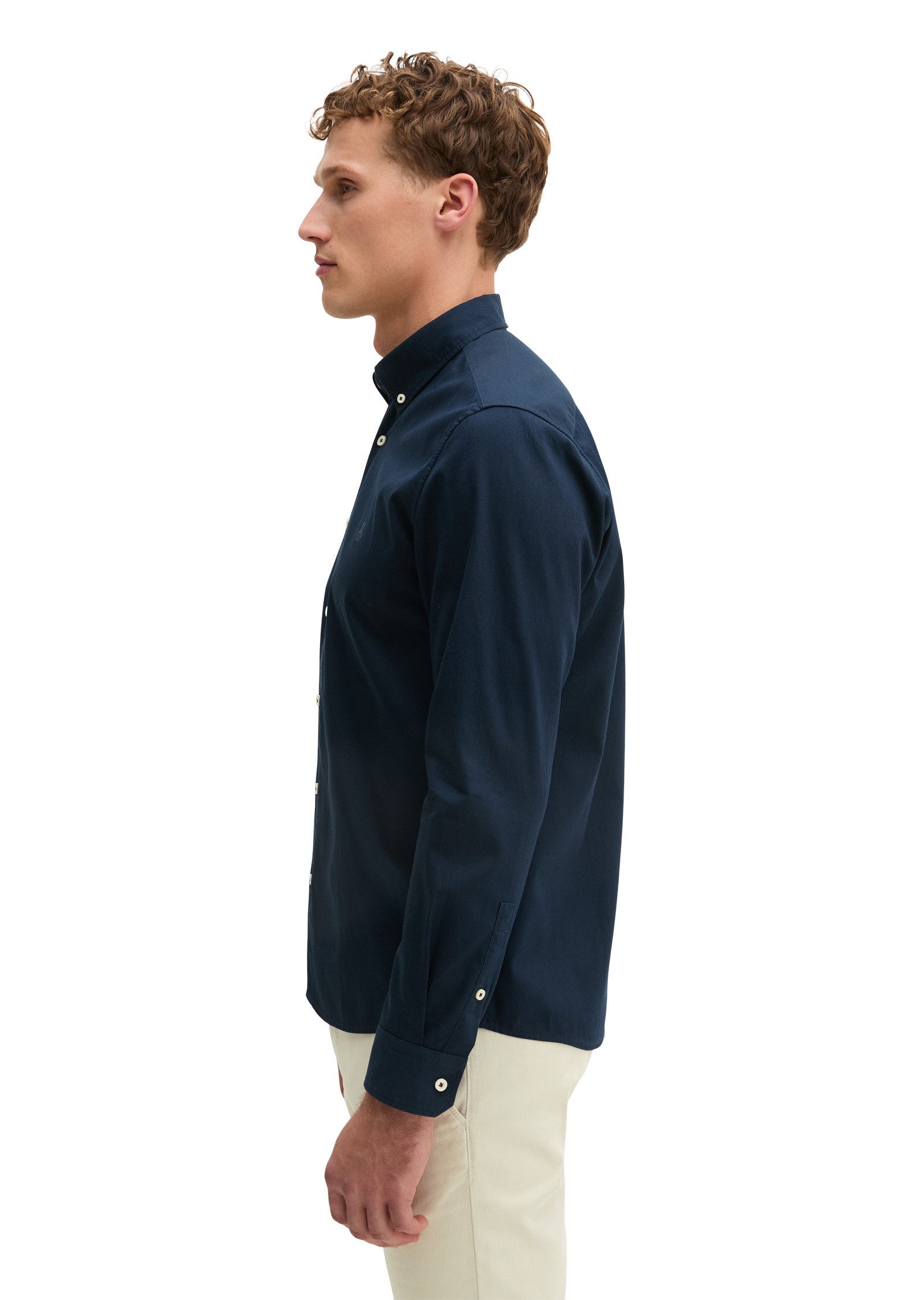 Marc O'Polo Langarmhemd aus Bio-Baumwolle günstig online kaufen