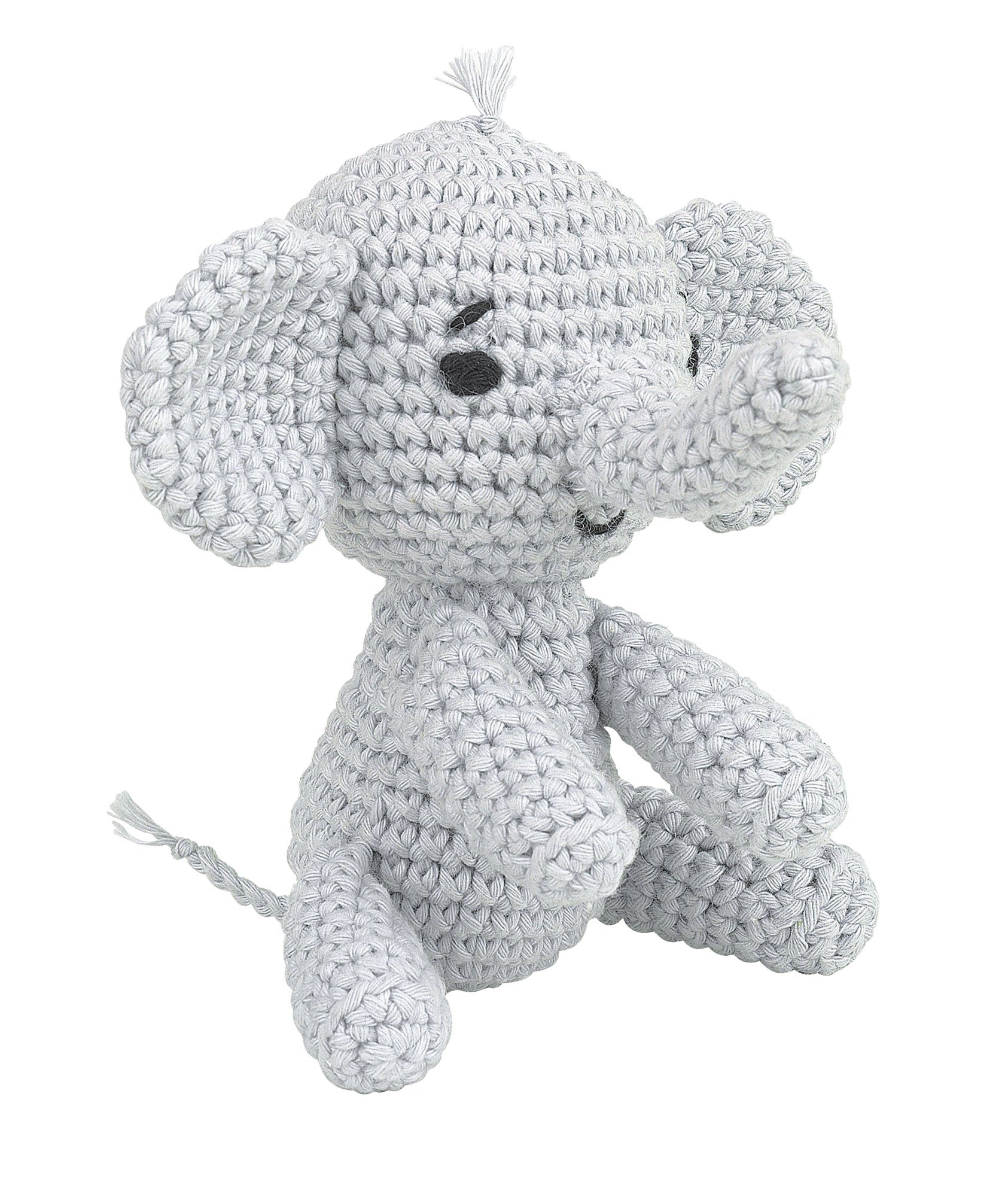 Knitty Critters Kreativset Häkelset Elefant Ross, (5-tlg), 5 Teile