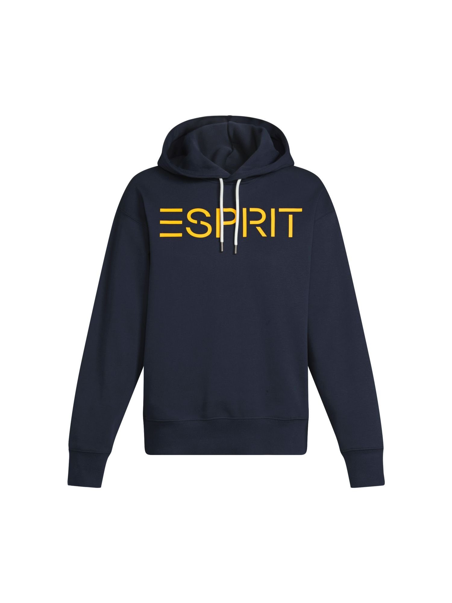 Esprit Sweatshirt Unisex Fleece-Hoodie mit Logo (1-tlg) NAVY