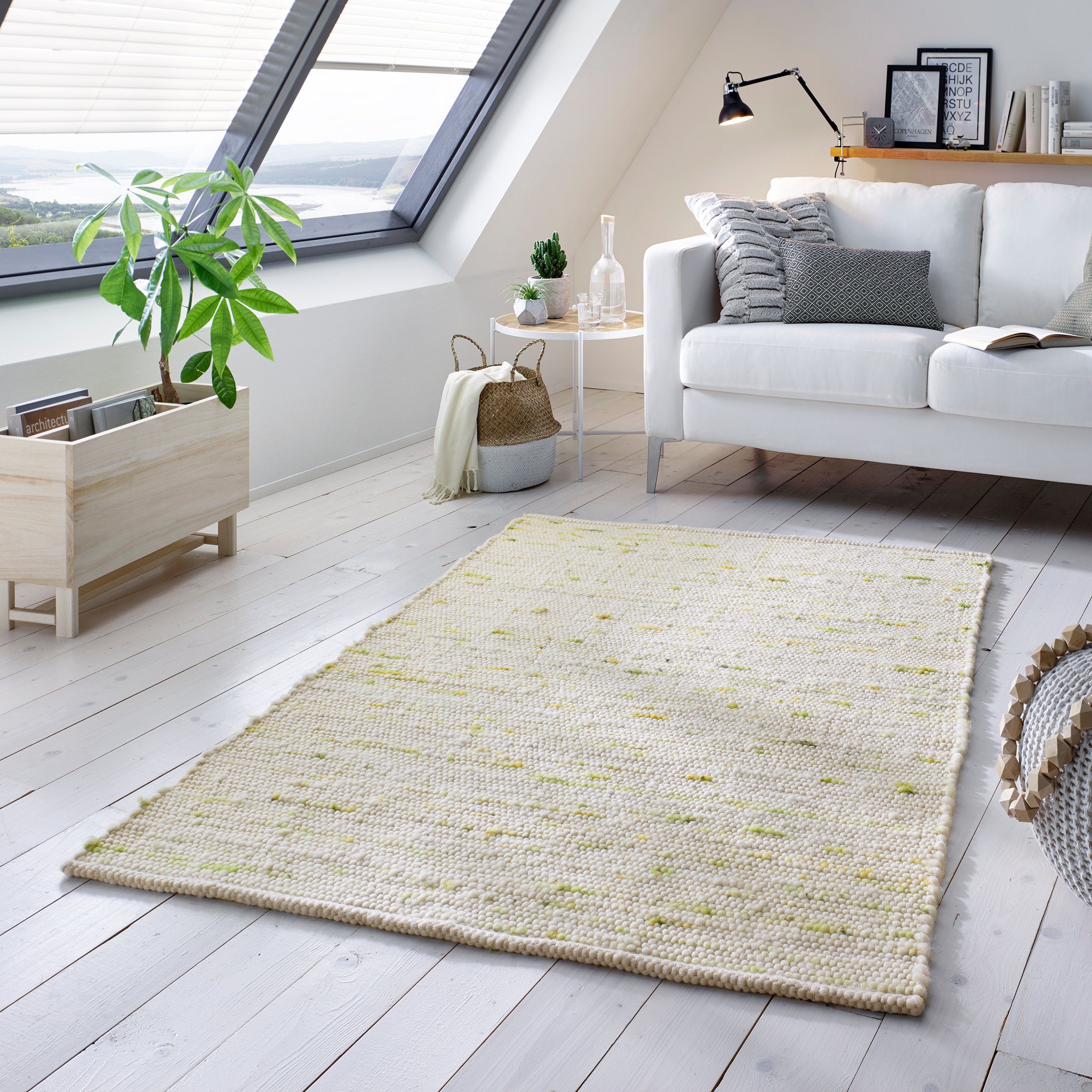 TaCa Home Wollteppich Handweb Woll-Teppich Neuseeland, günstig online kaufen