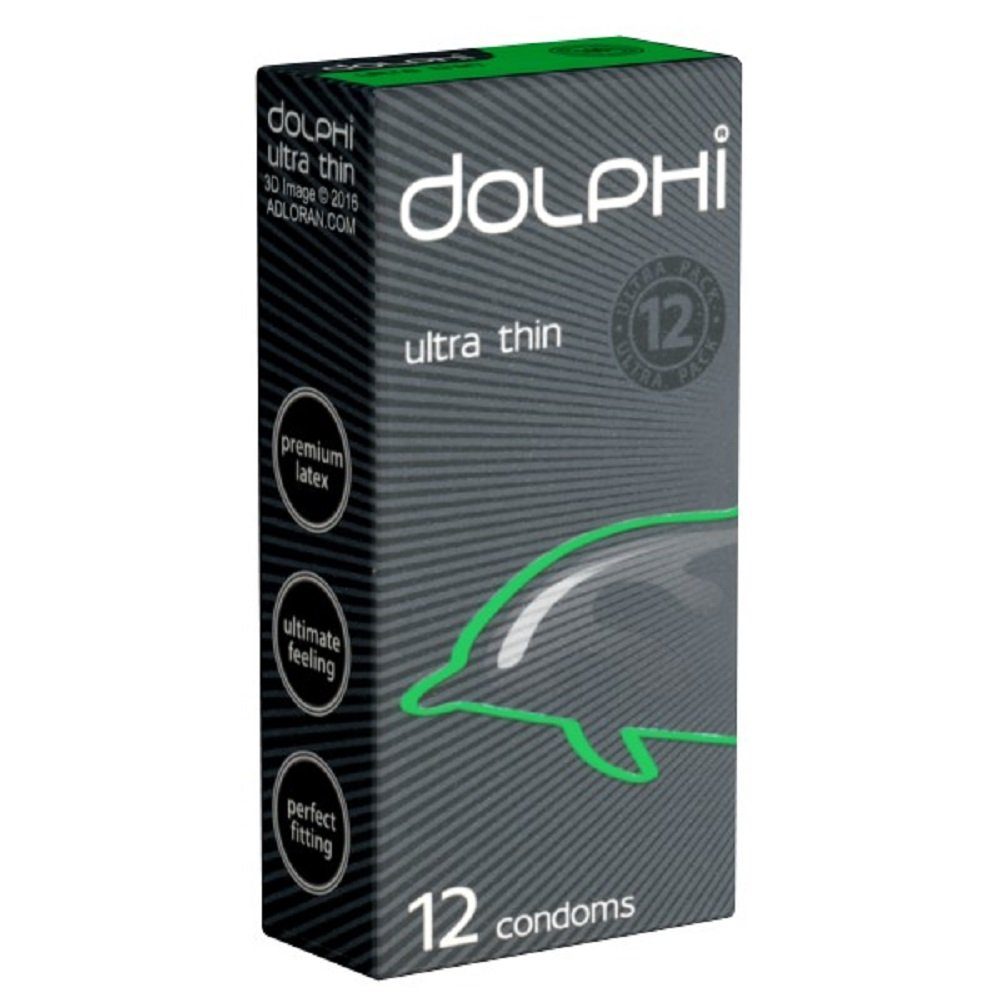 Dolphi Kondome Ultra 12 perfekte extrazarte das Thin St., mit, Kondome für Haut-an-Haut-Gefühl Packung