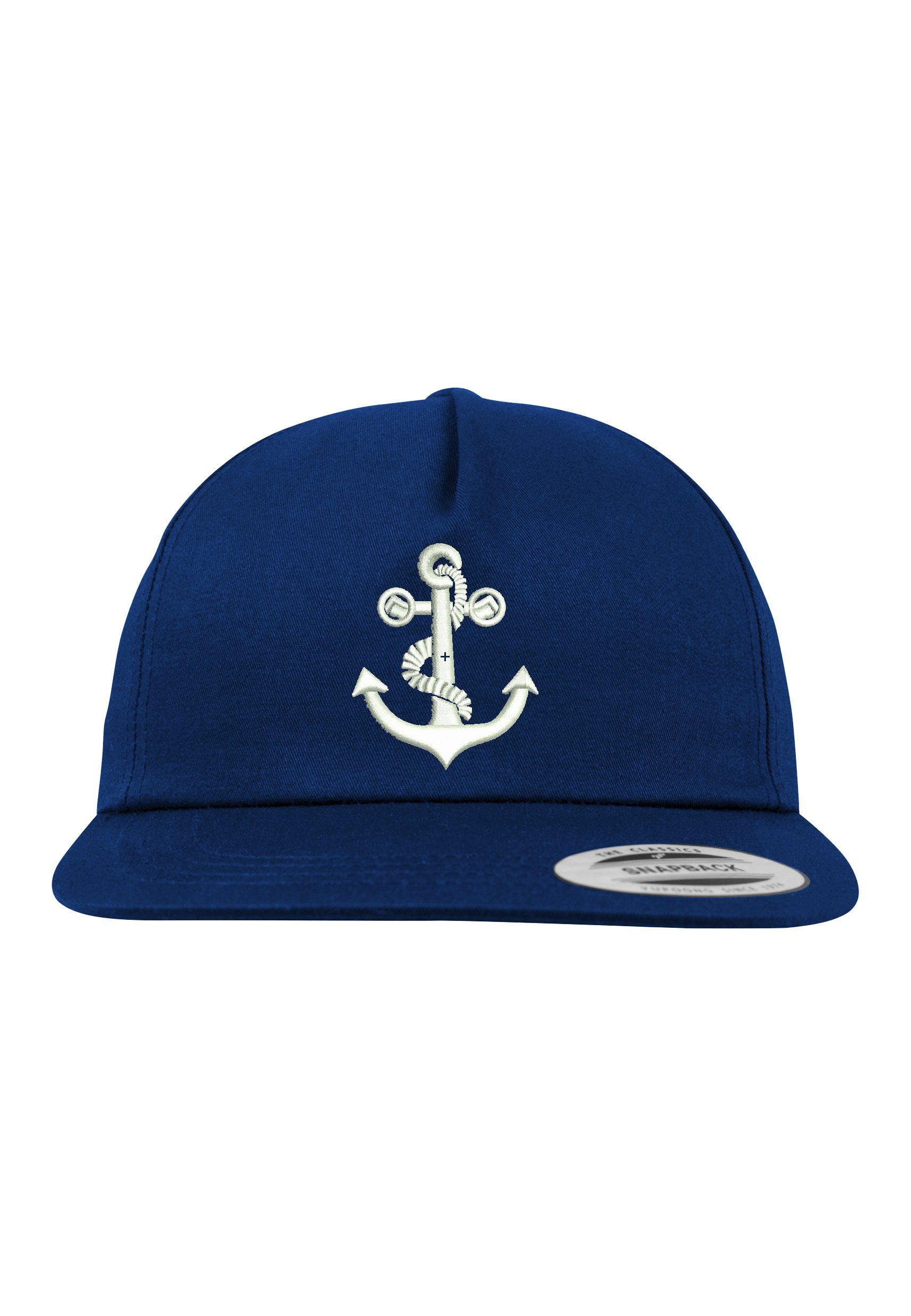 Youth Designz Baseball Cap Anker 2 Unisex Snapback Cap mit modischer Logo Stickerei Navyblau