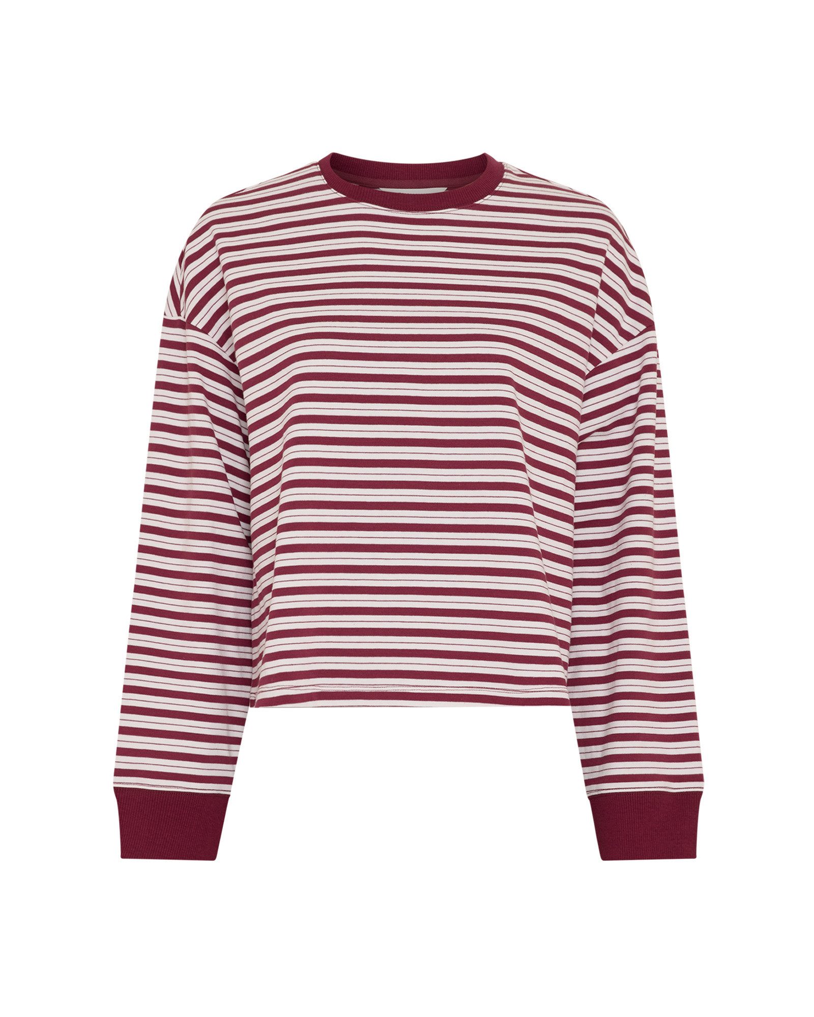 Moss Copenhagen T-Shirt MSCHMonde Krestiane Pullover STP, egret rhododend