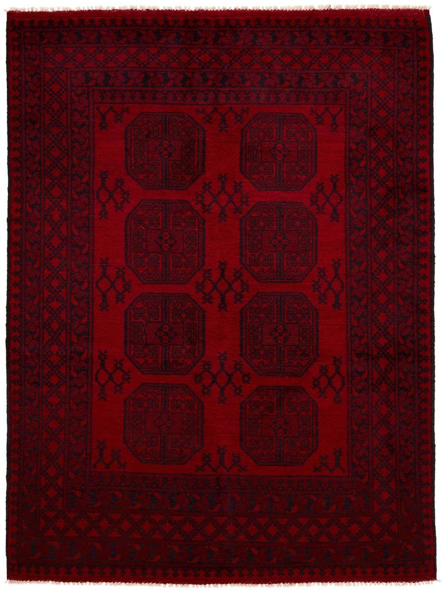 Orientteppich, 6 Nain mm Handgeknüpfter 148x199 Afghan rechteckig, Höhe: Trading, Akhche Orientteppich