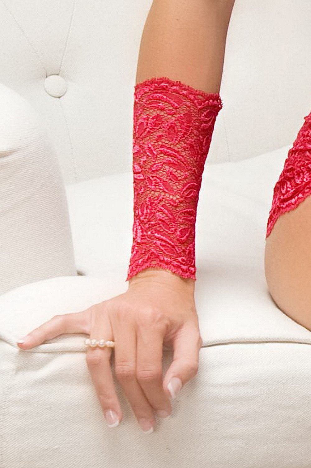 Bracli Armstulpen SENSATION Armstulpen sexy Rot