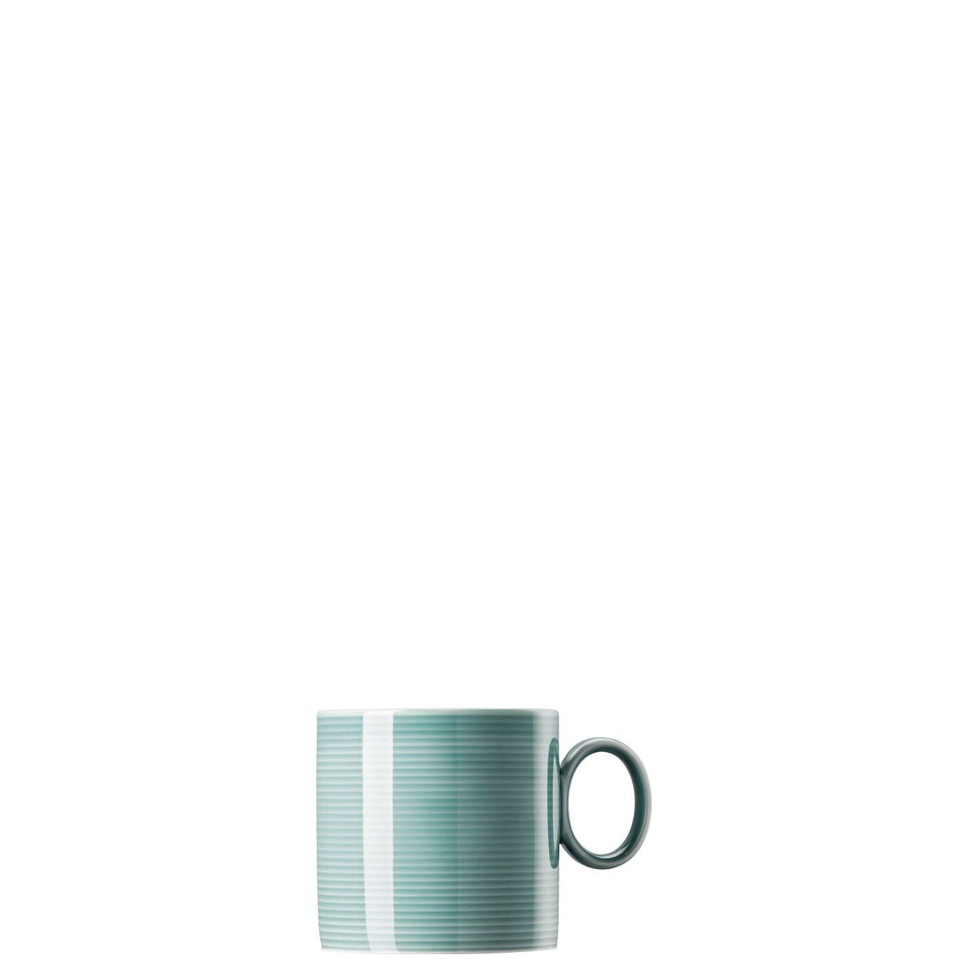 Thomas Porzellan Becher Loft by Rosenthal Colour - Ice Blue Becher mit Henkel, Porzellan