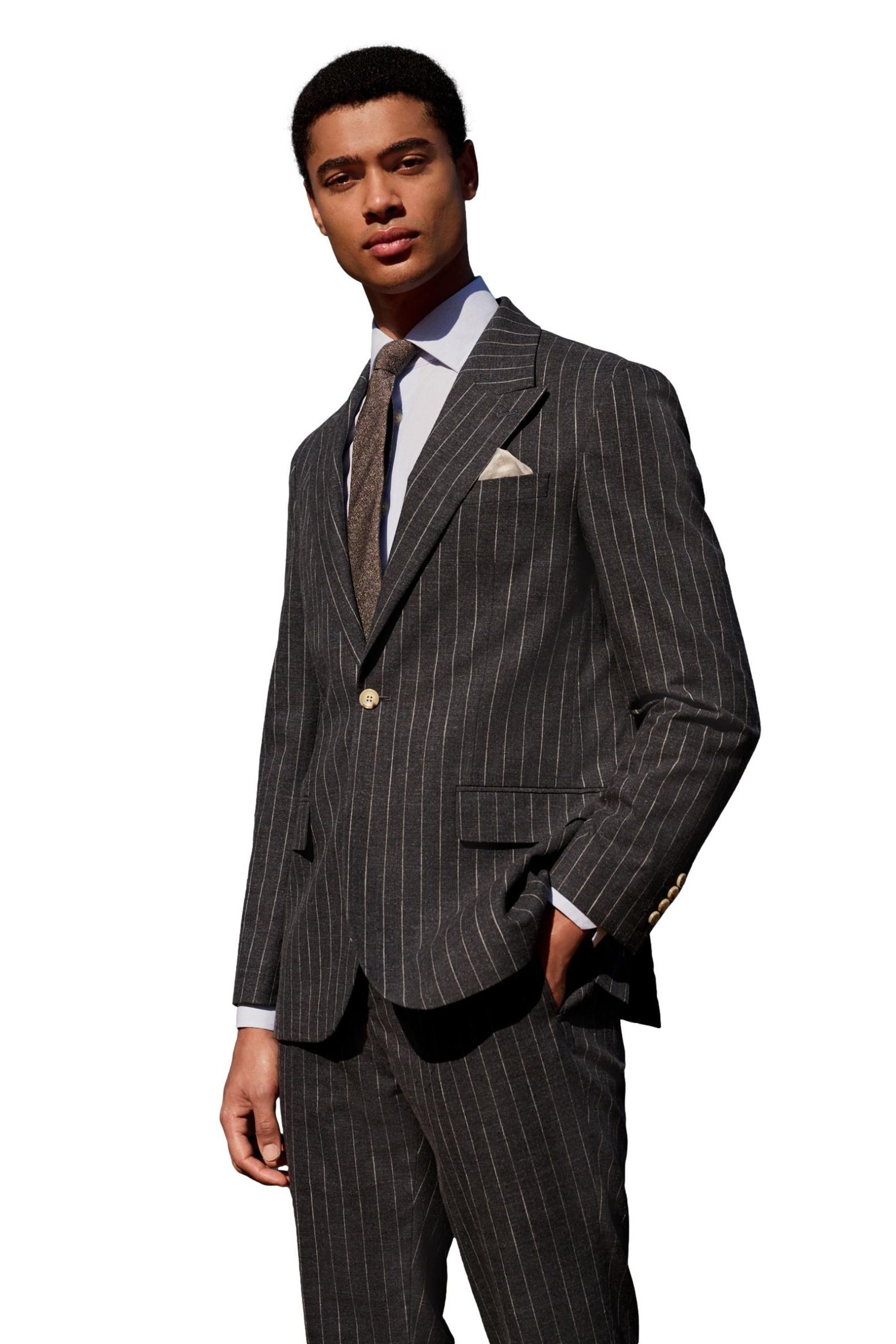Next Sakko Regular Fit Anzugsakko mit Streifen (1-tlg)