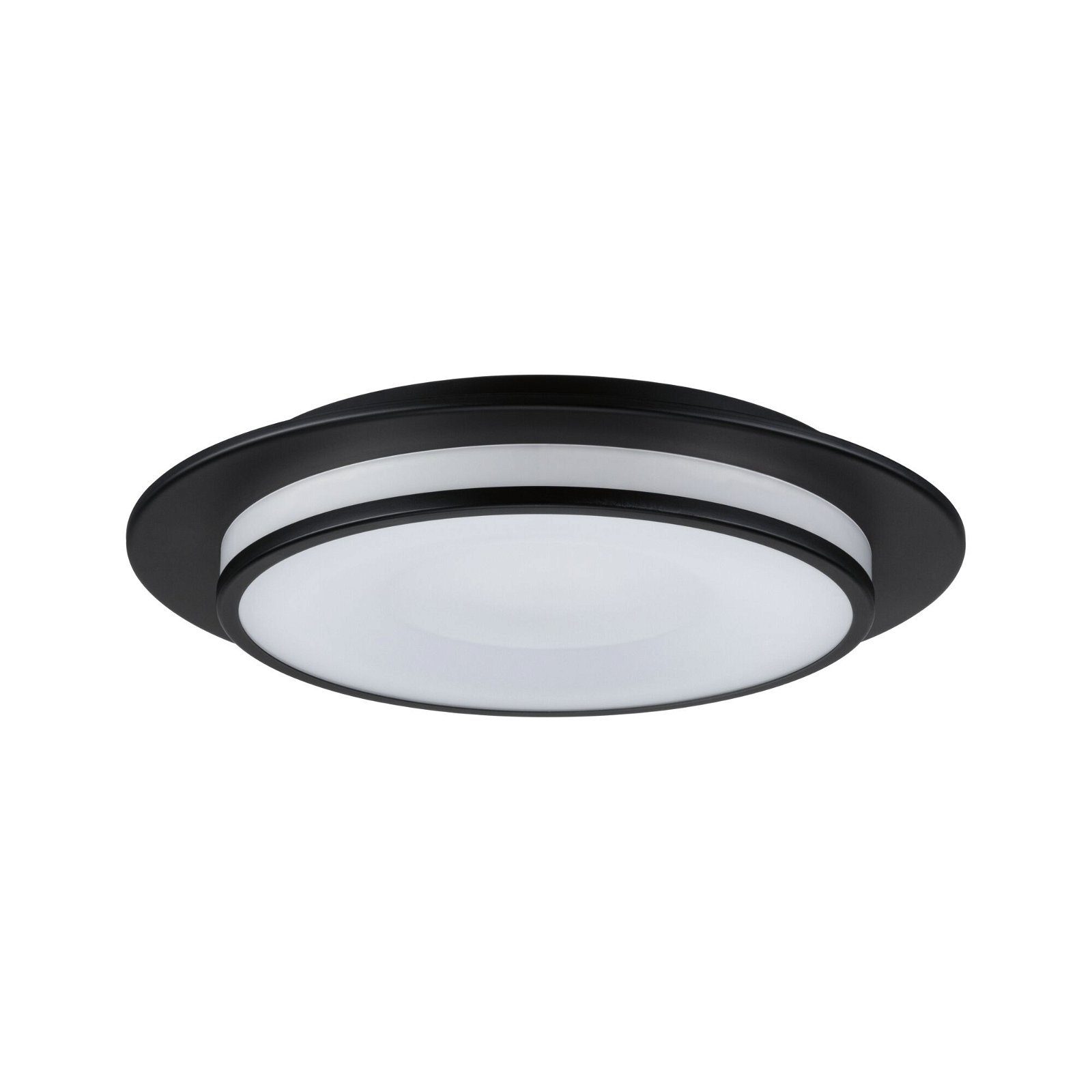Paulmann LED Deckenleuchte Egron 15W 360 mm Schwarz 230V 2700K Metall/Kunststoff, LED fest integriert, Warmweiß, 3-step-dimmbar