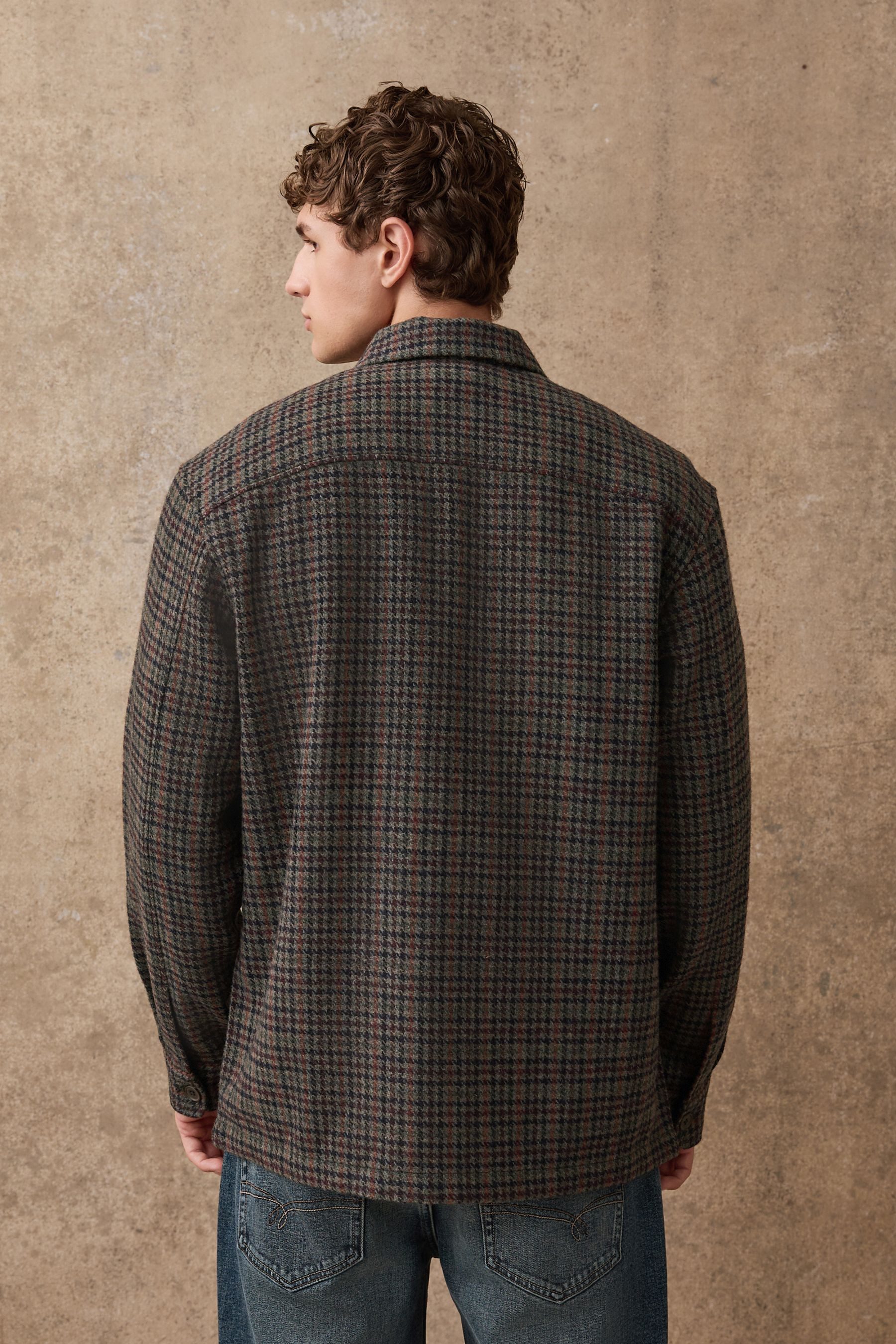 Next Hemdjacke Hemdjacke im Hahnentrittkaromuster (1-St) günstig online kaufen