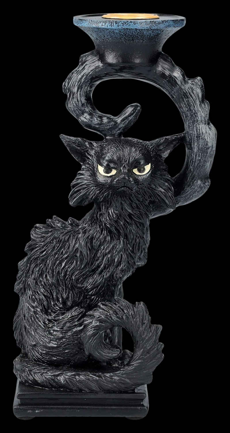 Nemesis Now Kerzenständer Kerzenhalter - Schwarze Katze Salem - Tierdeko Tierfigur Fantasy
