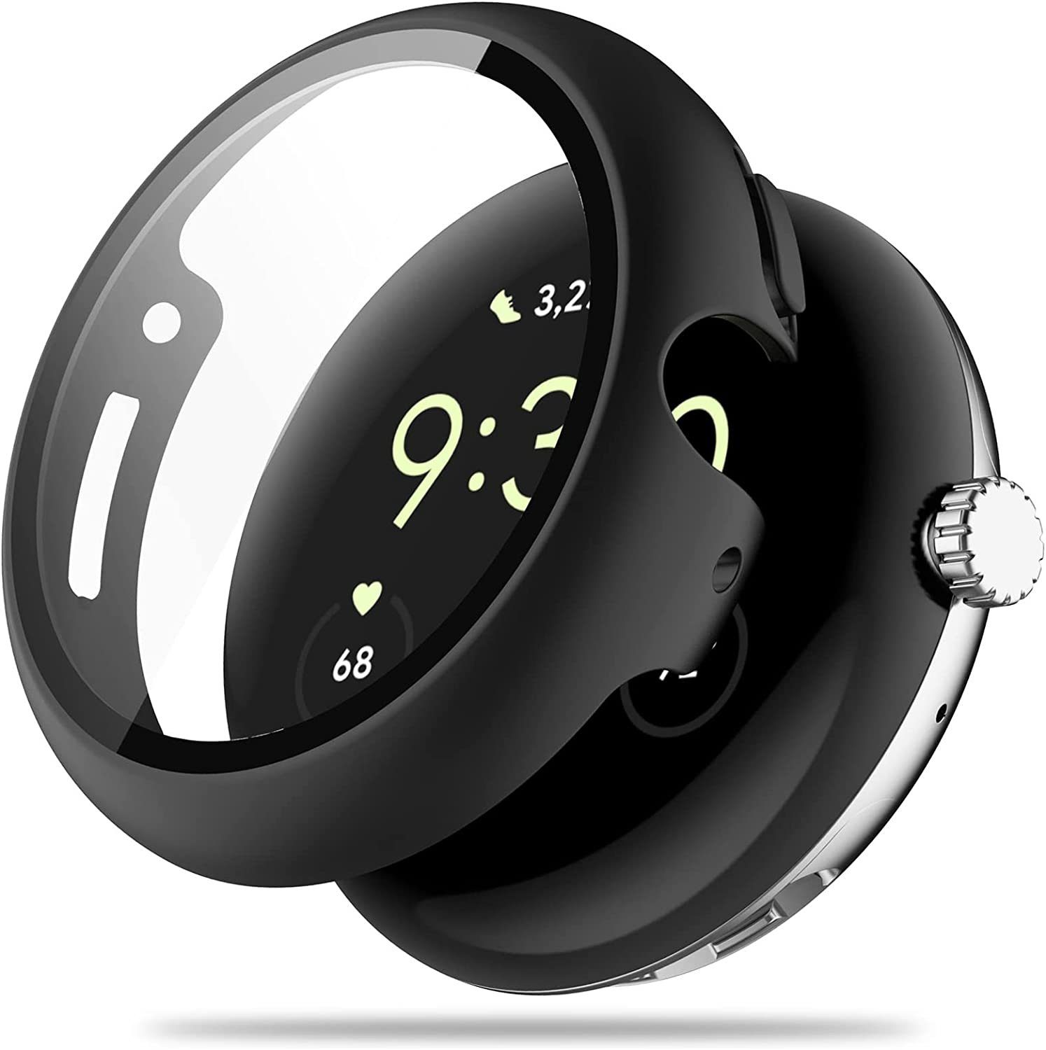 MSM Smartwatch-Hülle Hülle für Google Pixel Watch Panzerfolie Case Display Schutzglas