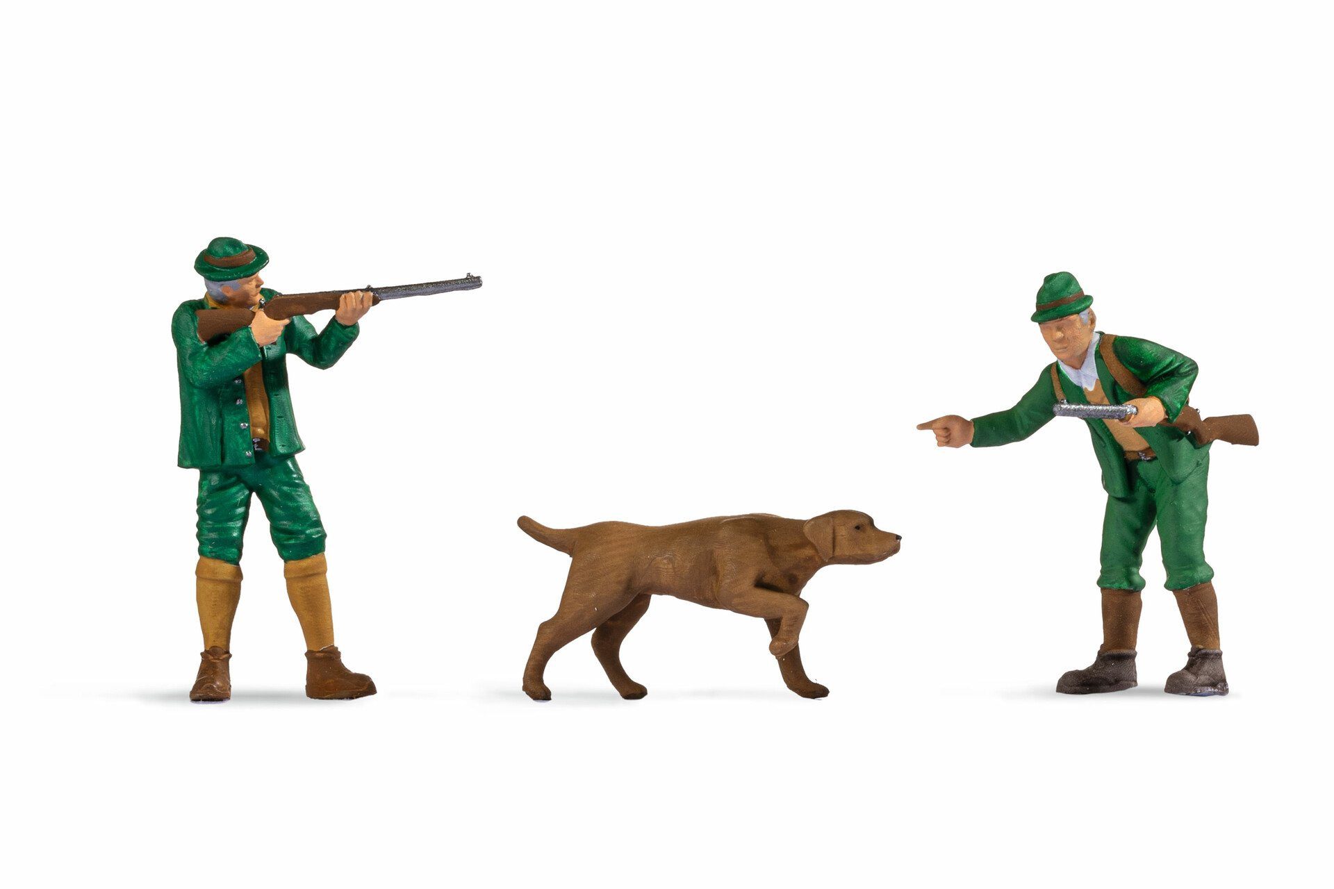 NOCH Dekofigur Jäger, geeignet für Modellbau Wald Szenen, Spur 0