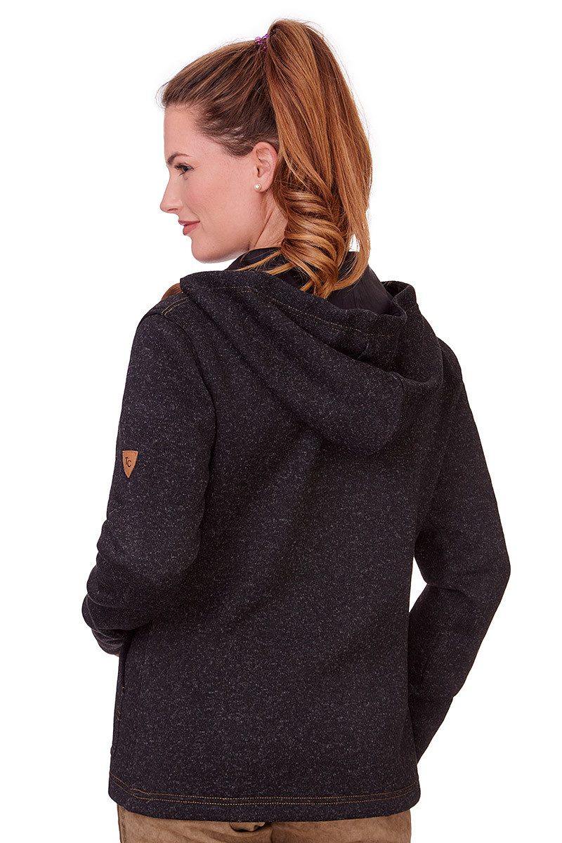 Tom Collins Outdoorbluse Strickfleecejacke Damen - RAMIRA - anthrazit, mittelgrau – Bild 3 von 4