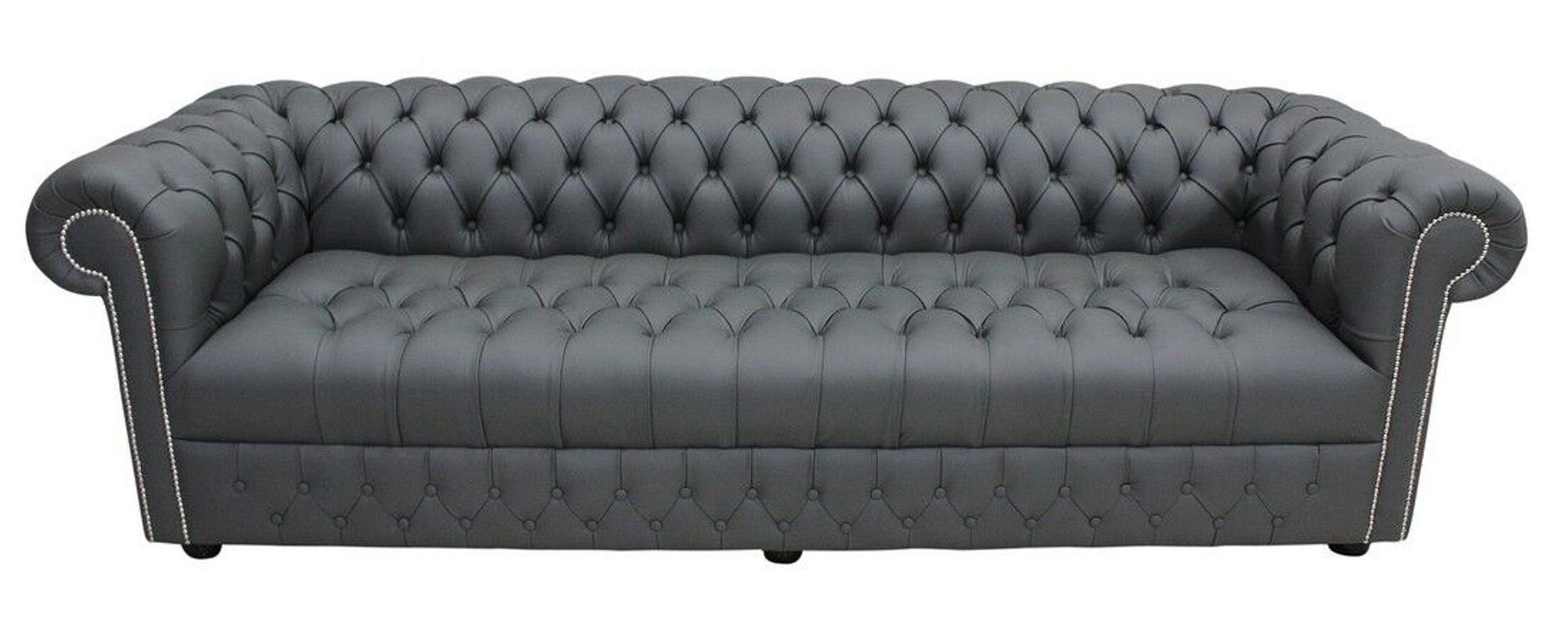 JVmoebel Chesterfield-Sofa, XXL Big Sofa Sofas Leder 3 Couch Polster Sitzer Chesterfield 480cm