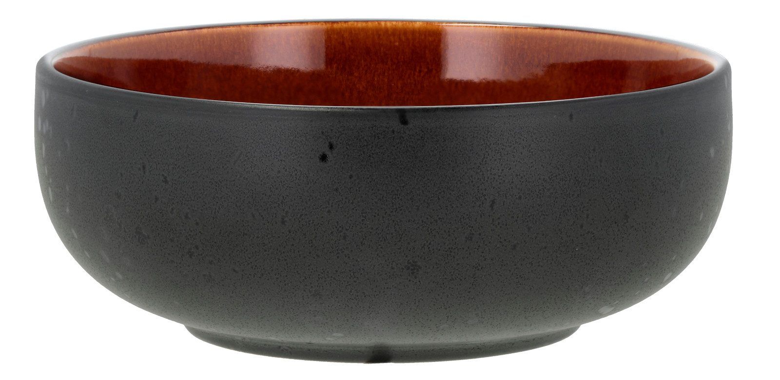 Bitz Schüssel Poke-/Ramenschüssel black/amber 18cm, Steinzeug, (Schüsseln & Schalen), Poke-/Ramenschüssel 18 cm Schwarz/Amber Steinzeug