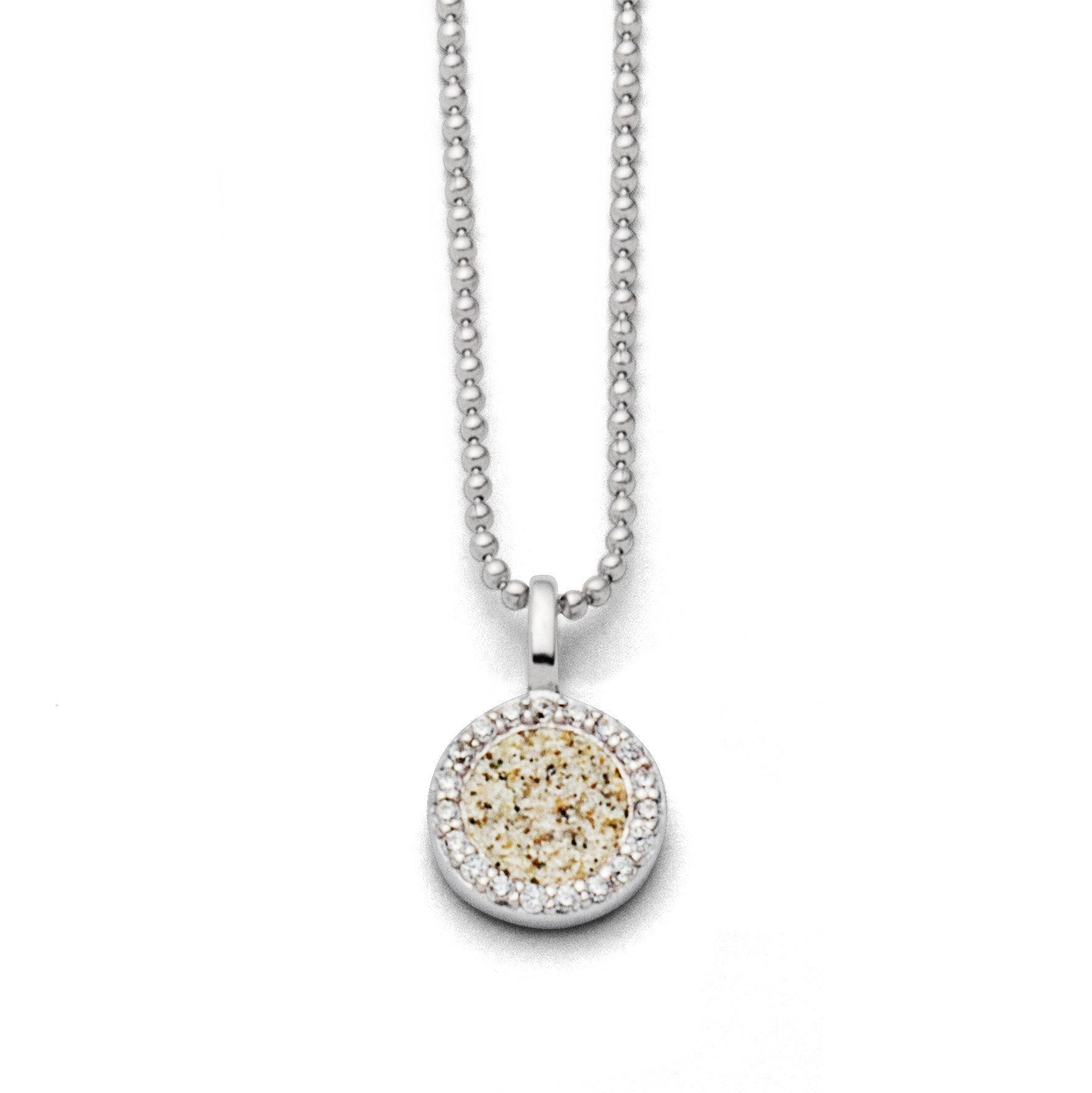 Kette mit Anhänger DUR Schmuck: Kette "Wasserflimmern 2.0" mit Strandsand K2710 / K2982