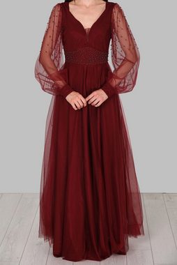 Modabout Abendkleid Langes Maxikleid Hochzeitskleid Für Damen - NELB0588D5105BRD (1-tlg)