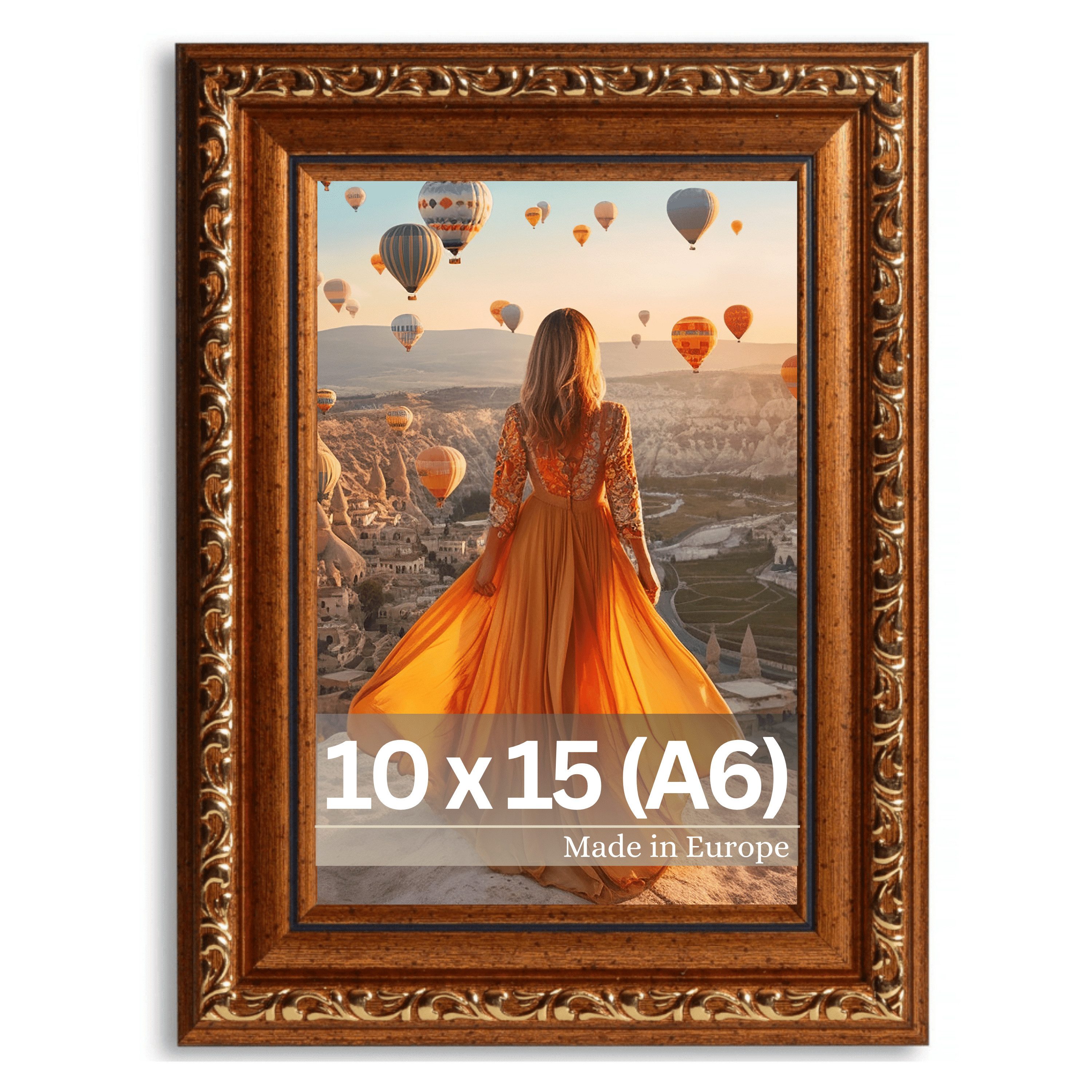 Victor (Zenith) Bilderrahmen Chagall, Antiker Bilderrahmen Braun Gold 10x15 günstig online kaufen