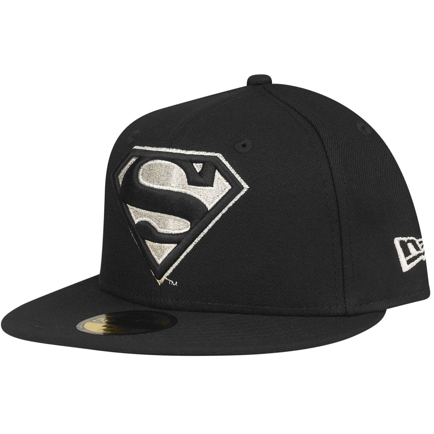 New Era Fitted Cap 59Fifty SUPERMAN silber