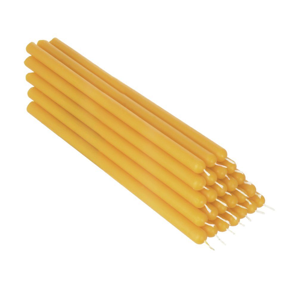 NKlaus Bienenwachskerze 25x Gelbe Bienenwachs 21cm günstig online kaufen