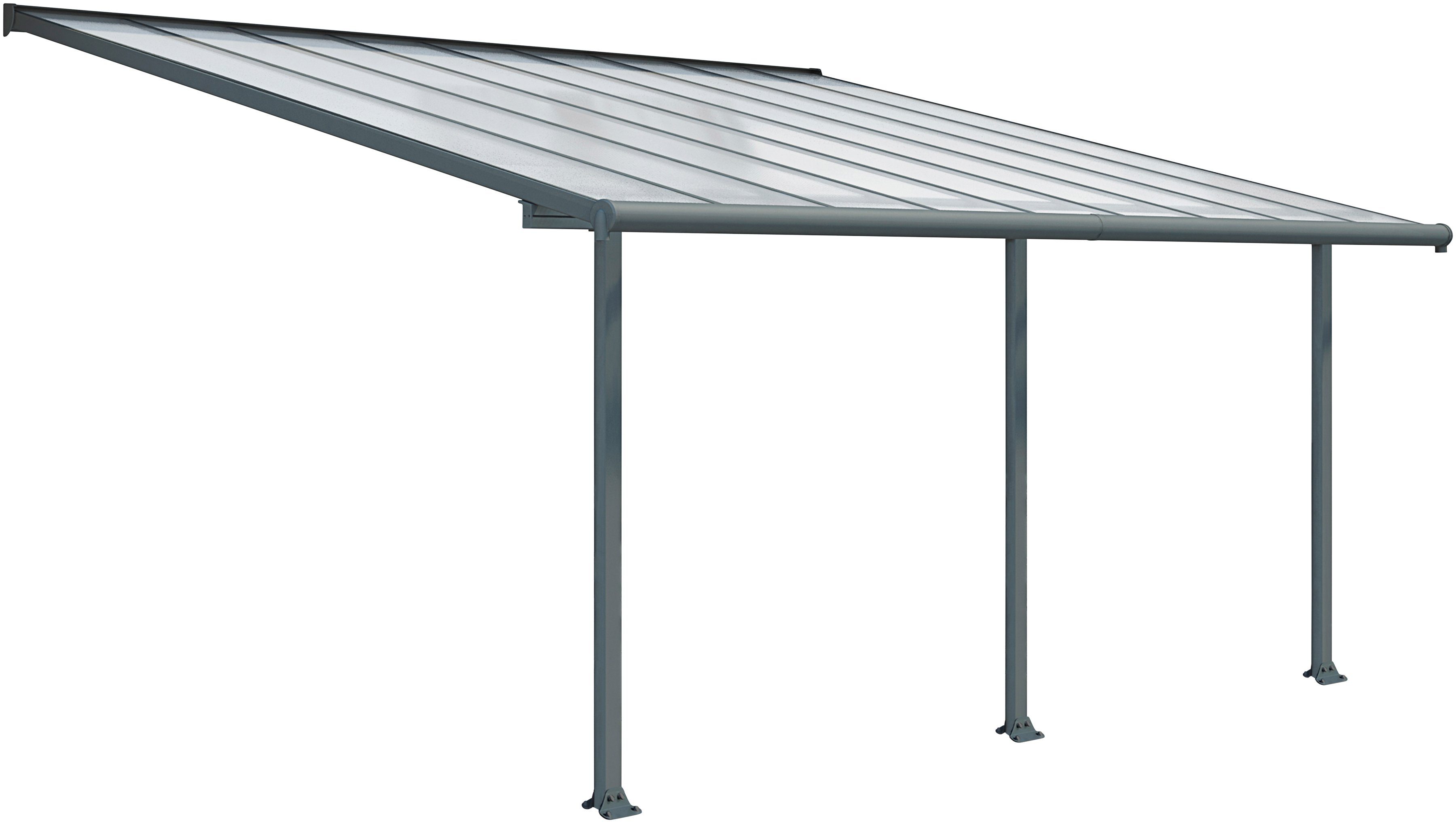 Palram - Canopia Terrassendach Olympia 3x5.4, BxT: 546x295 cm, Bedachung Doppelstegplatten, BxT: 546x295 cm