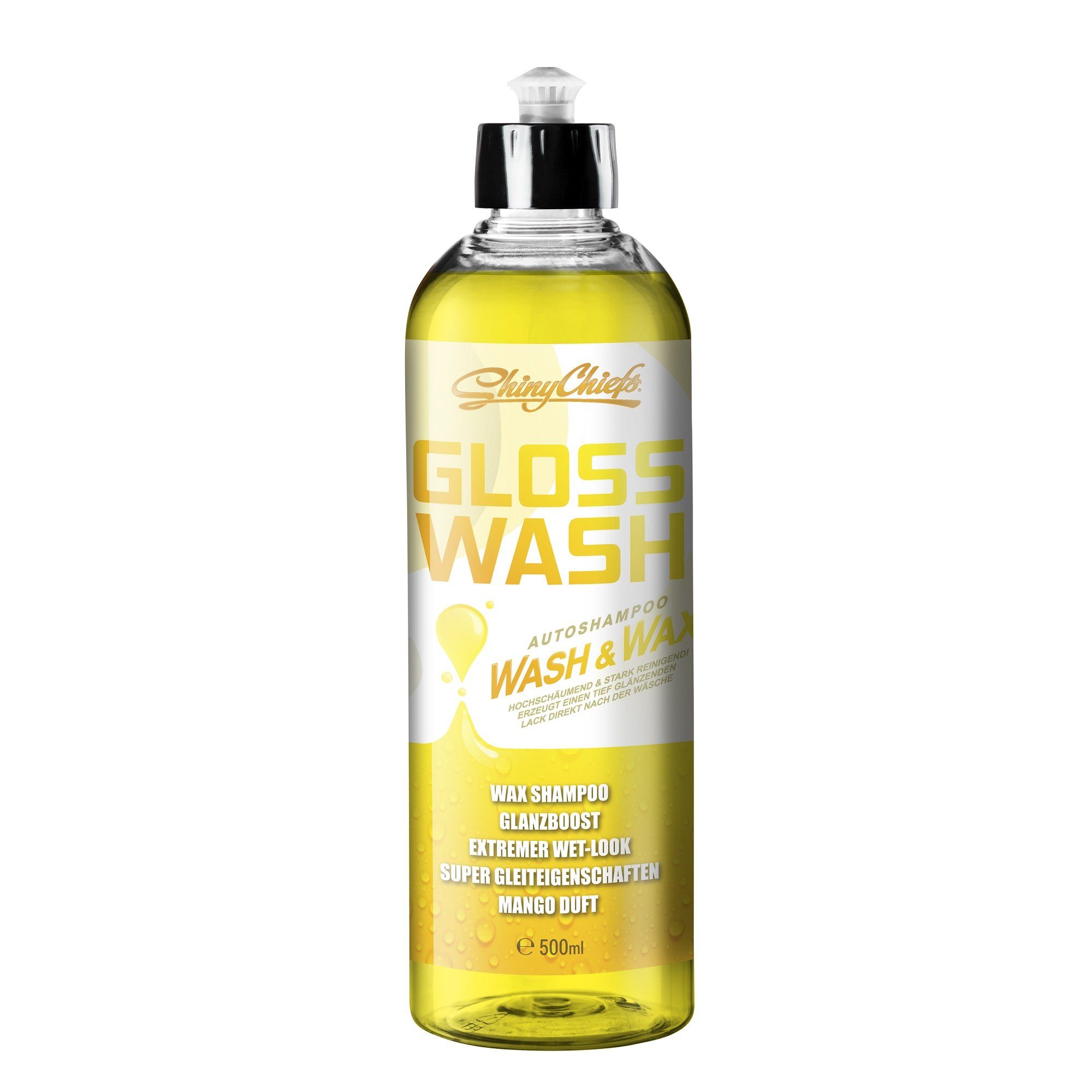 ShinyChiefs GLOSSWASH MANGO - WAX (1-St) 500ml WASH & Glanzverstärker Autoshampoo