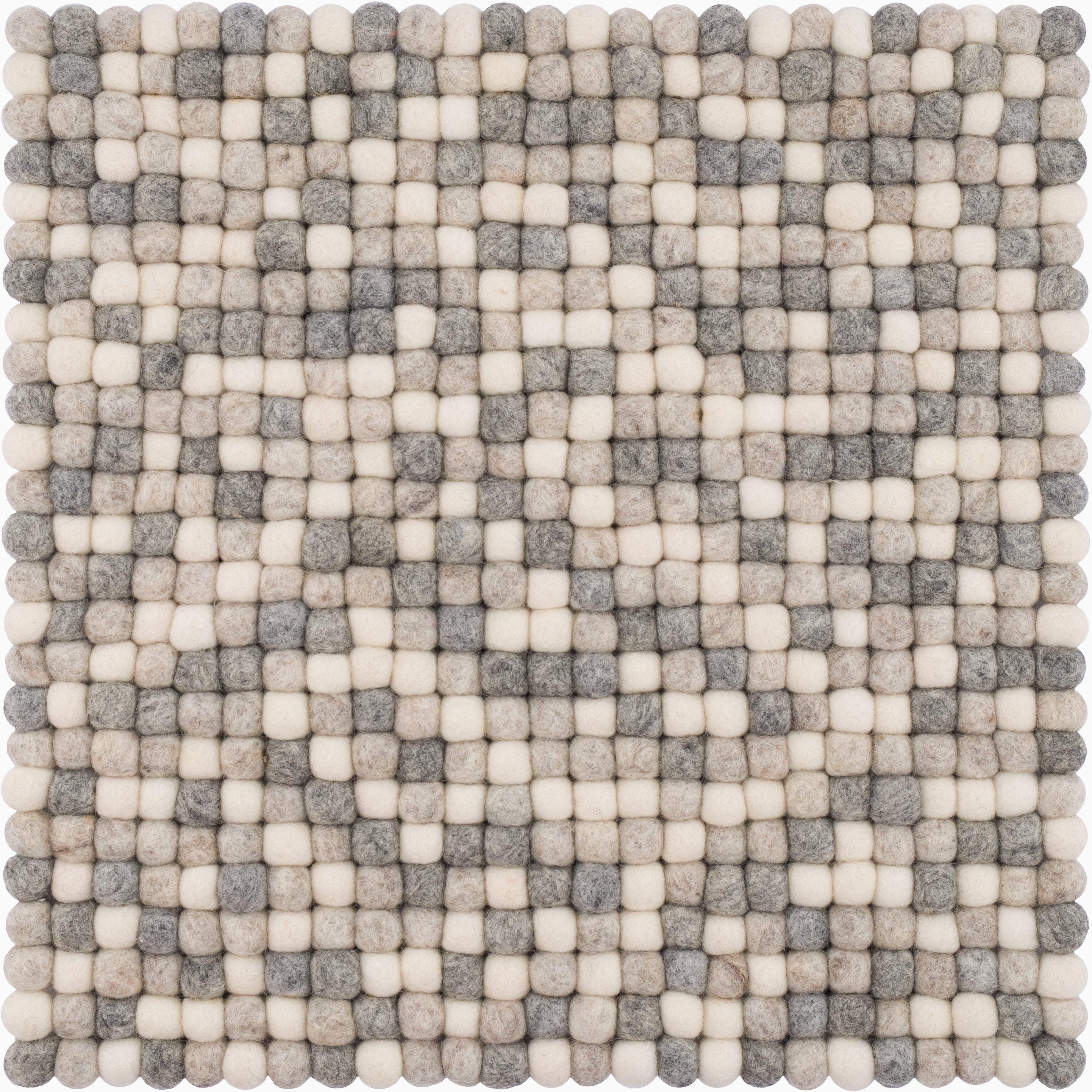 myfelt Подушка для стула Filzkugel Sitzauflage eckig - 36 x 36 cm, 100% reiner Schurwolle, quadratisch, schmutzabweisend