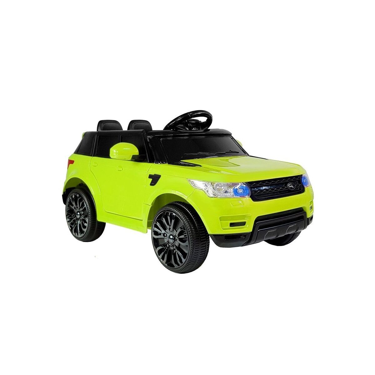 Wisam Elektro-Kinderauto Kinderfahrzeug HL1638 Grün Ledersitz weiche Reifen