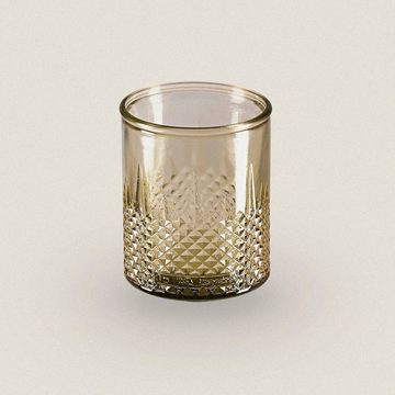 the way up Gläser-Set Trinkglas / Teelicht "Ursula" - 400 ml - 6er-Set, 100 % Altglas