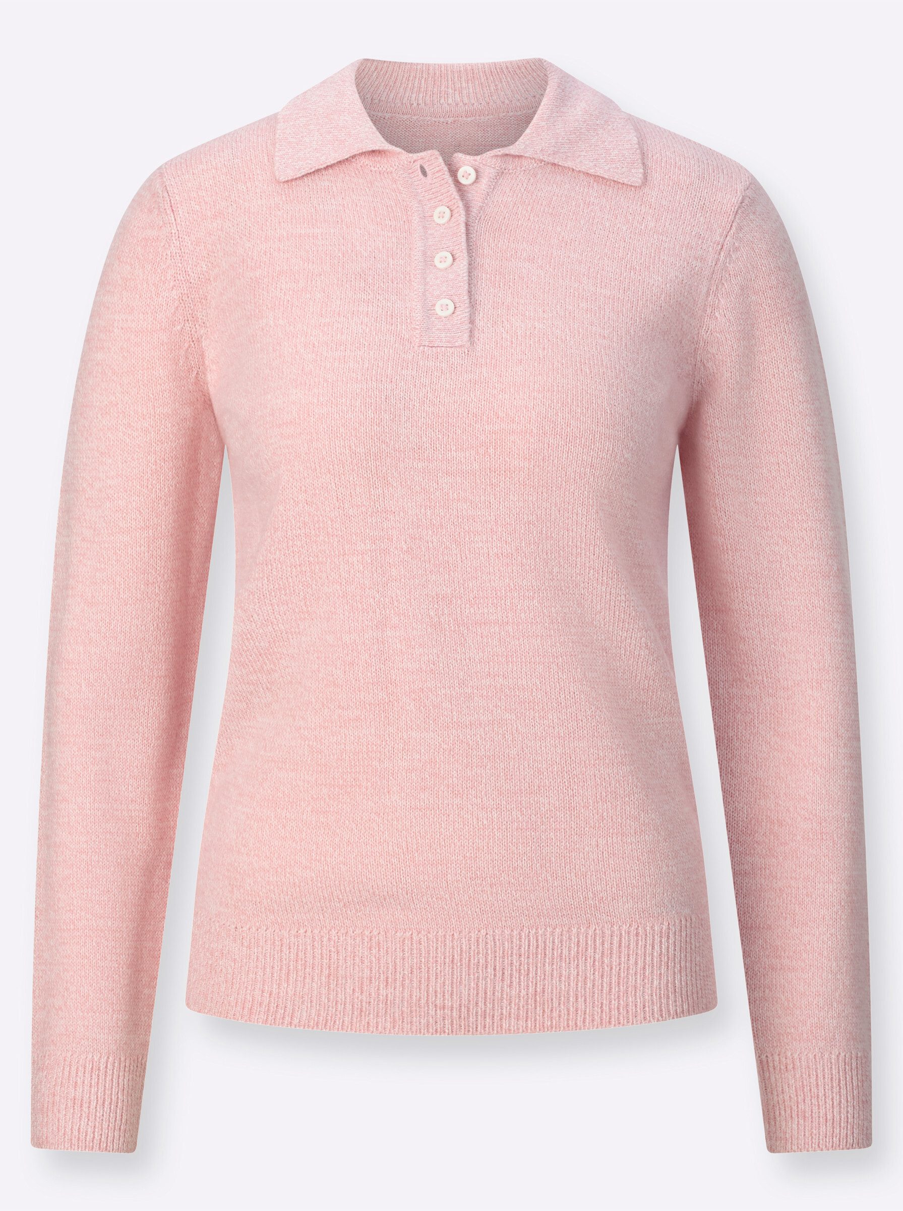 Witt Strickpullover Polopullover Langarm Jersey