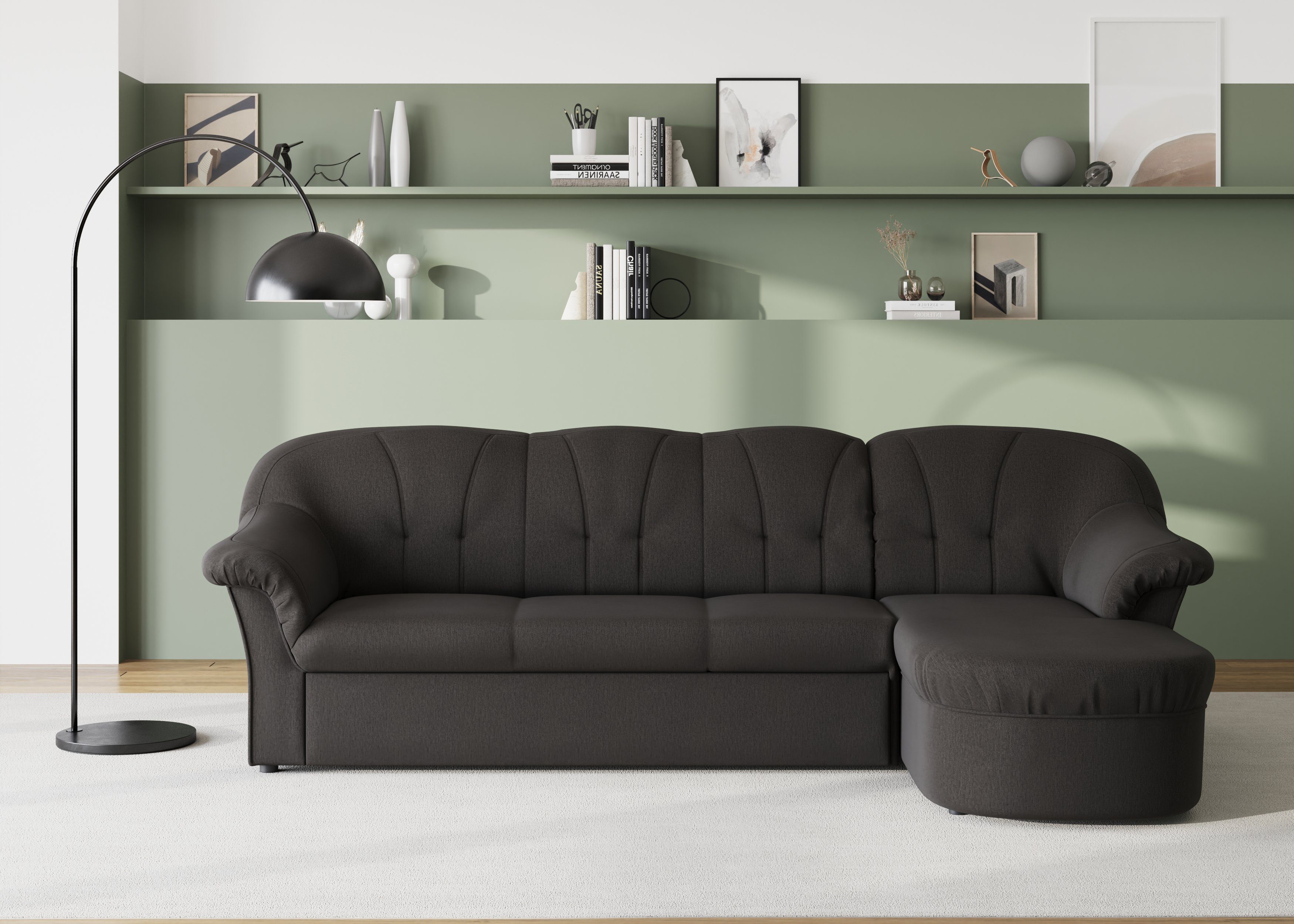 DOMO collection Ecksofa Pegnitz, elegante Rückensteppung, günstig online kaufen